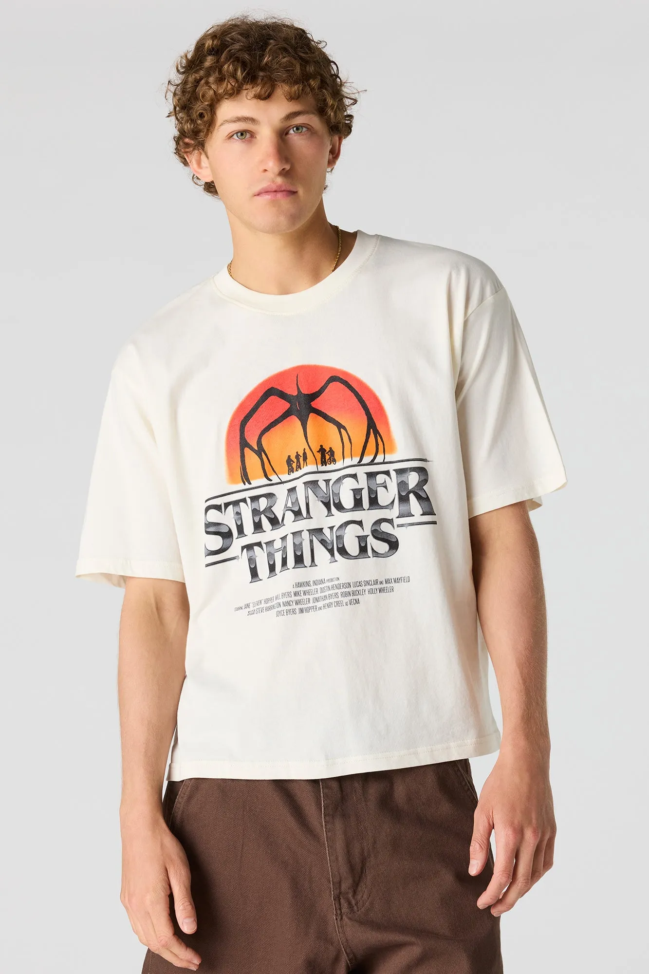Stranger Things Graphic Boxy T-Shirt sold by Urban Planet