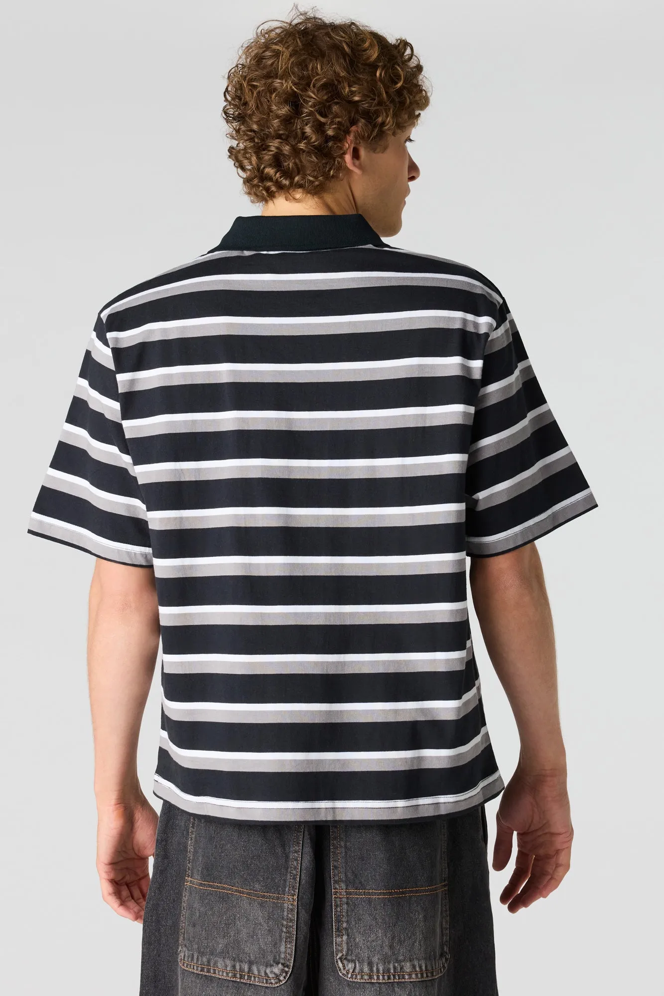 Boxy Striped Polo sold by Urban Planet product image thumbnail 5