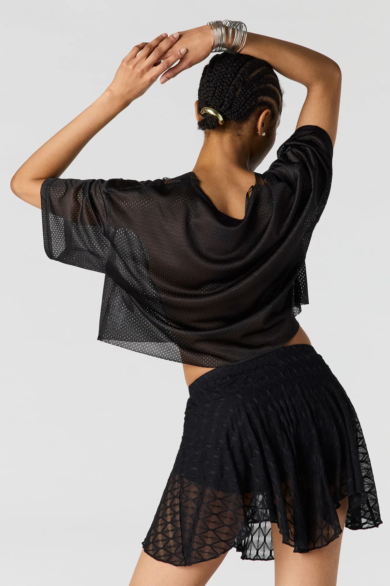 Lace Trim Graphic Jersey sold by Urban Planet product image thumbnail 2