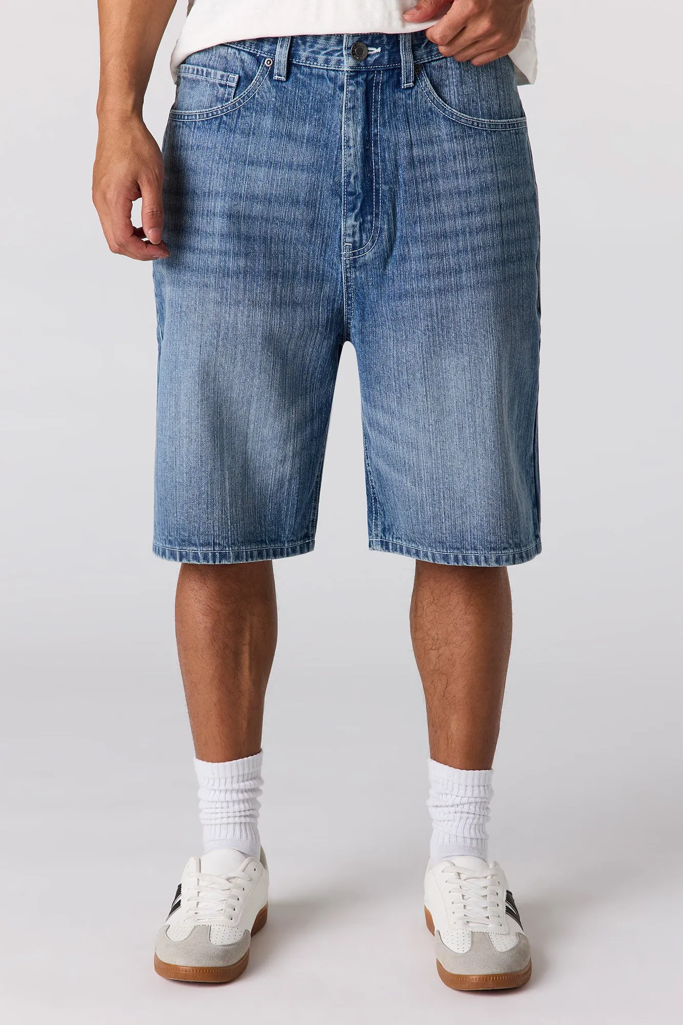 Baggy Denim Short sold by Urban Planet product image thumbnail 4