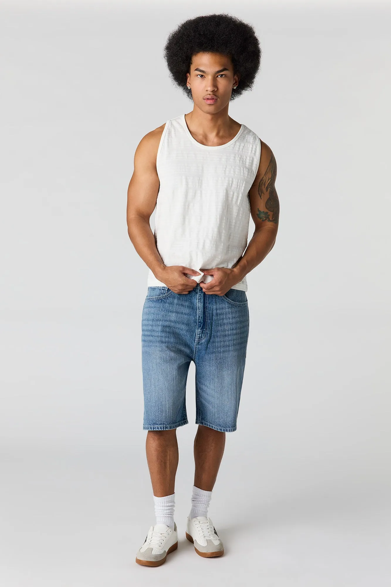 Baggy Denim Short sold by Urban Planet product image thumbnail 5
