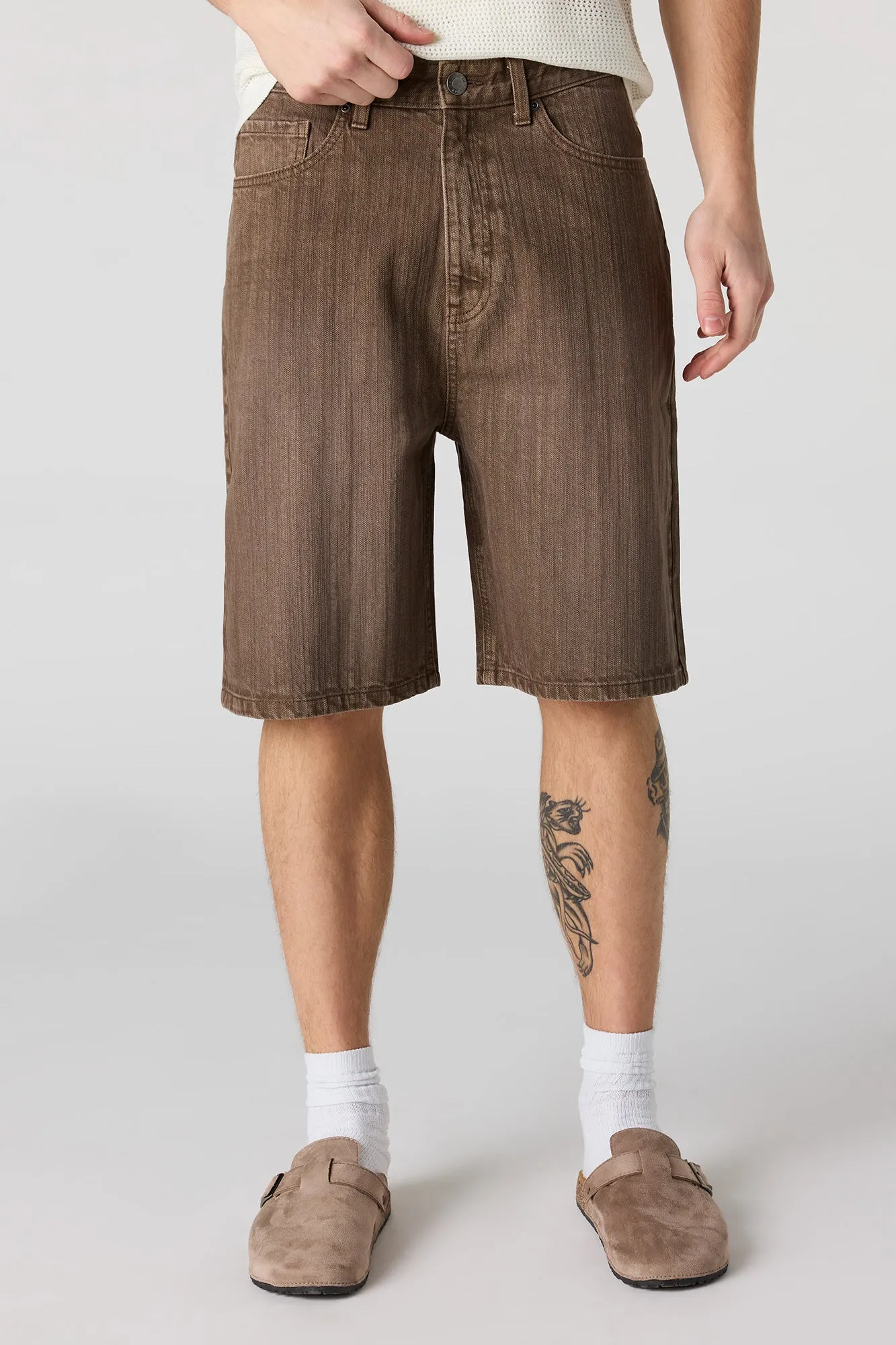 Baggy Denim Short sold by Urban Planet