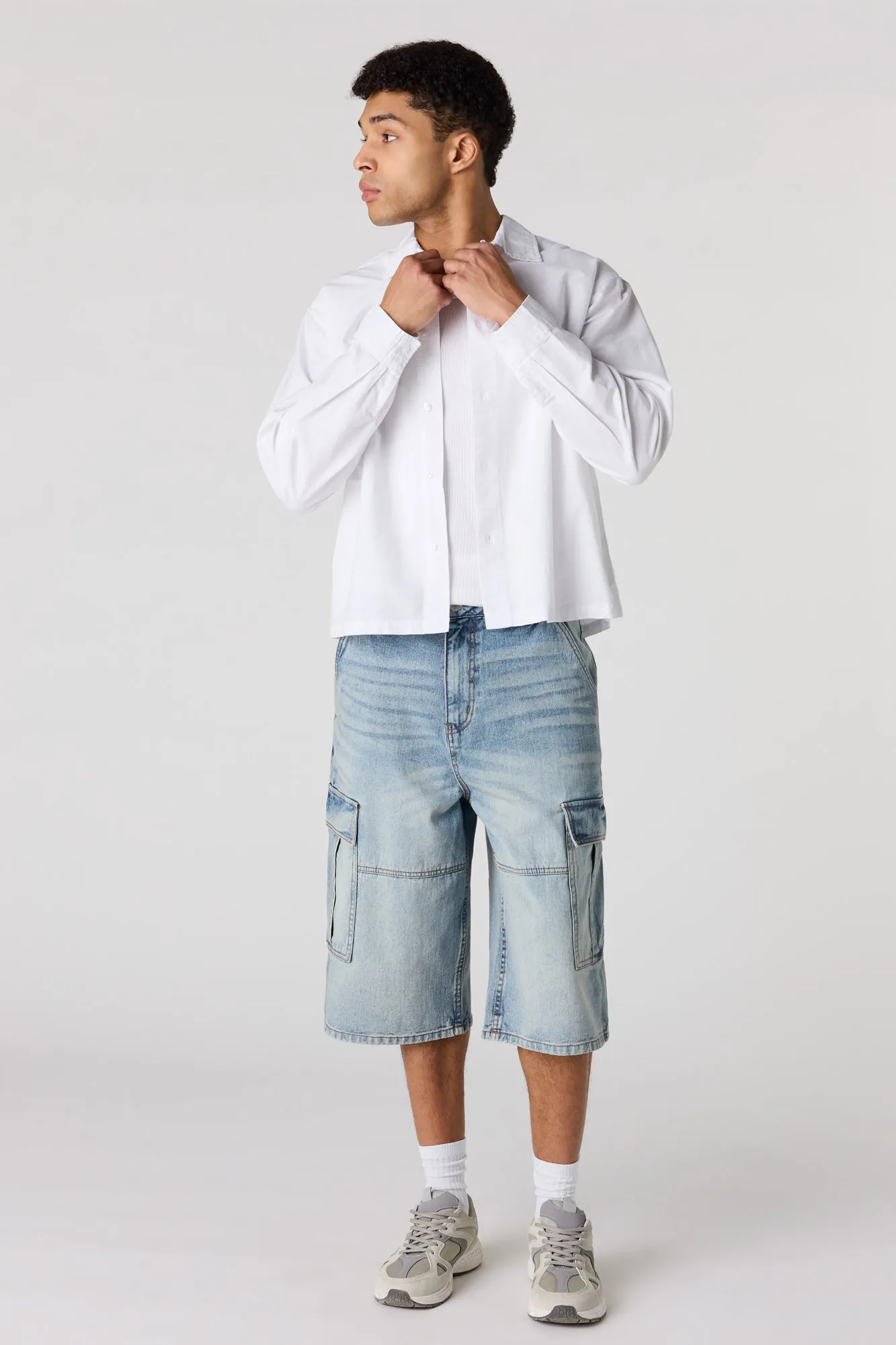 Baggy Cargo Jort 14.5" sold by Urban Planet product image thumbnail 2
