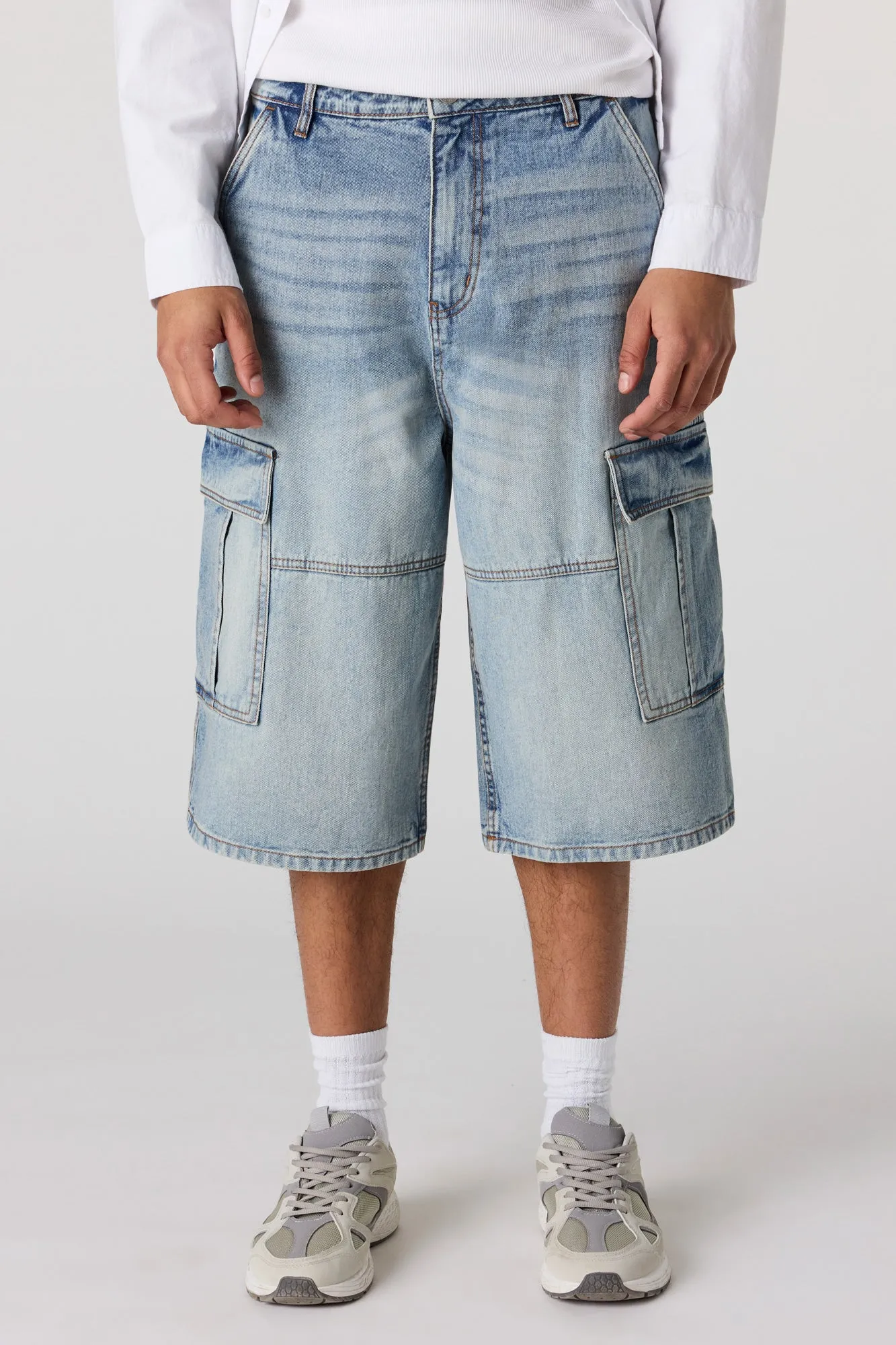 Baggy Cargo Jort 14.5" sold by Urban Planet