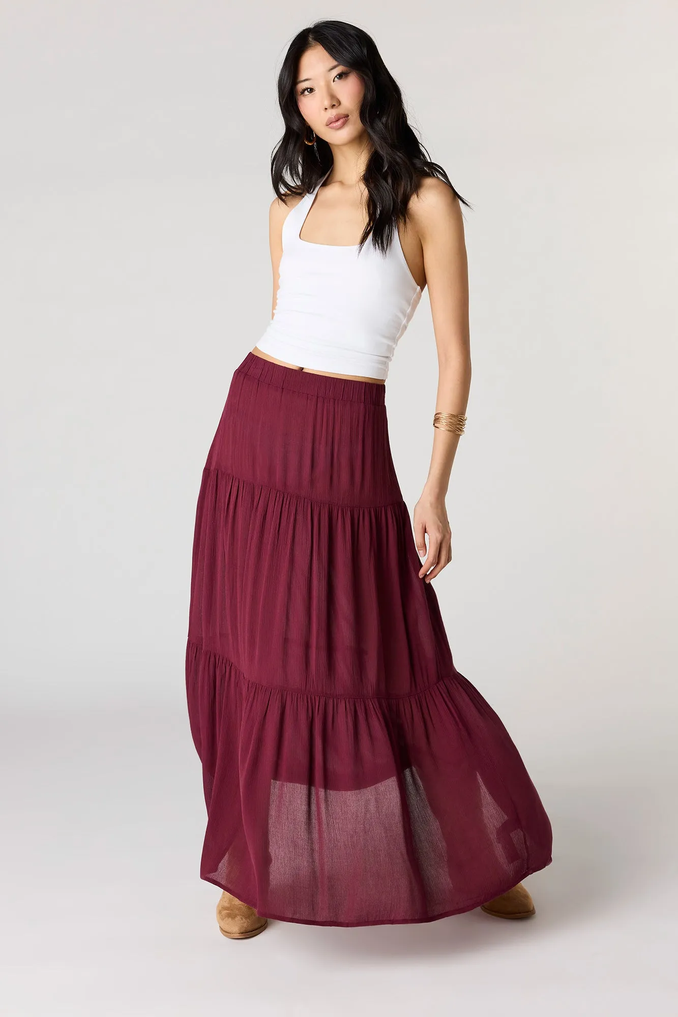 Tiered Maxi Skirt sold by Urban Planet product image thumbnail 4