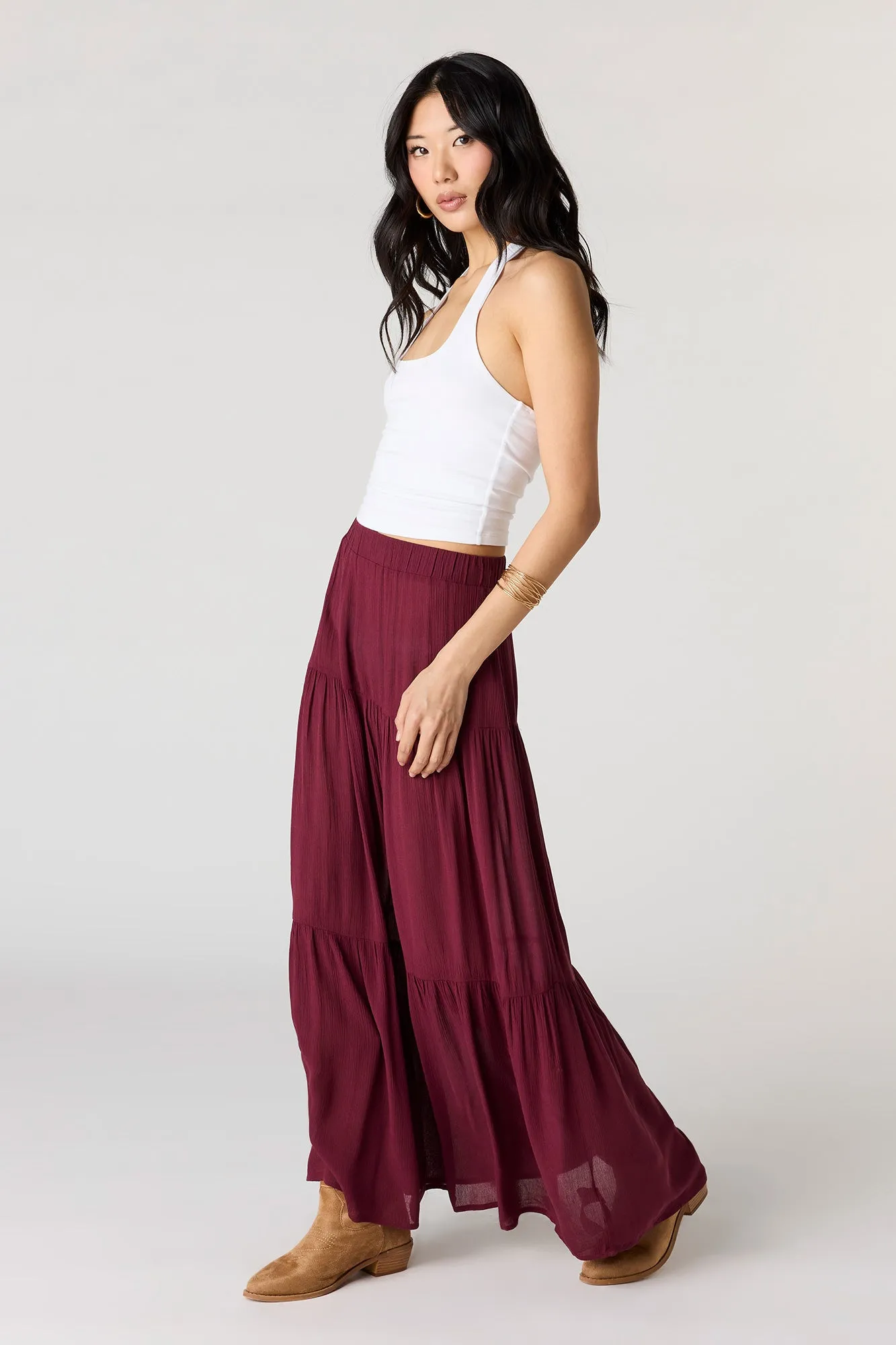 Tiered Maxi Skirt sold by Urban Planet product image thumbnail 2