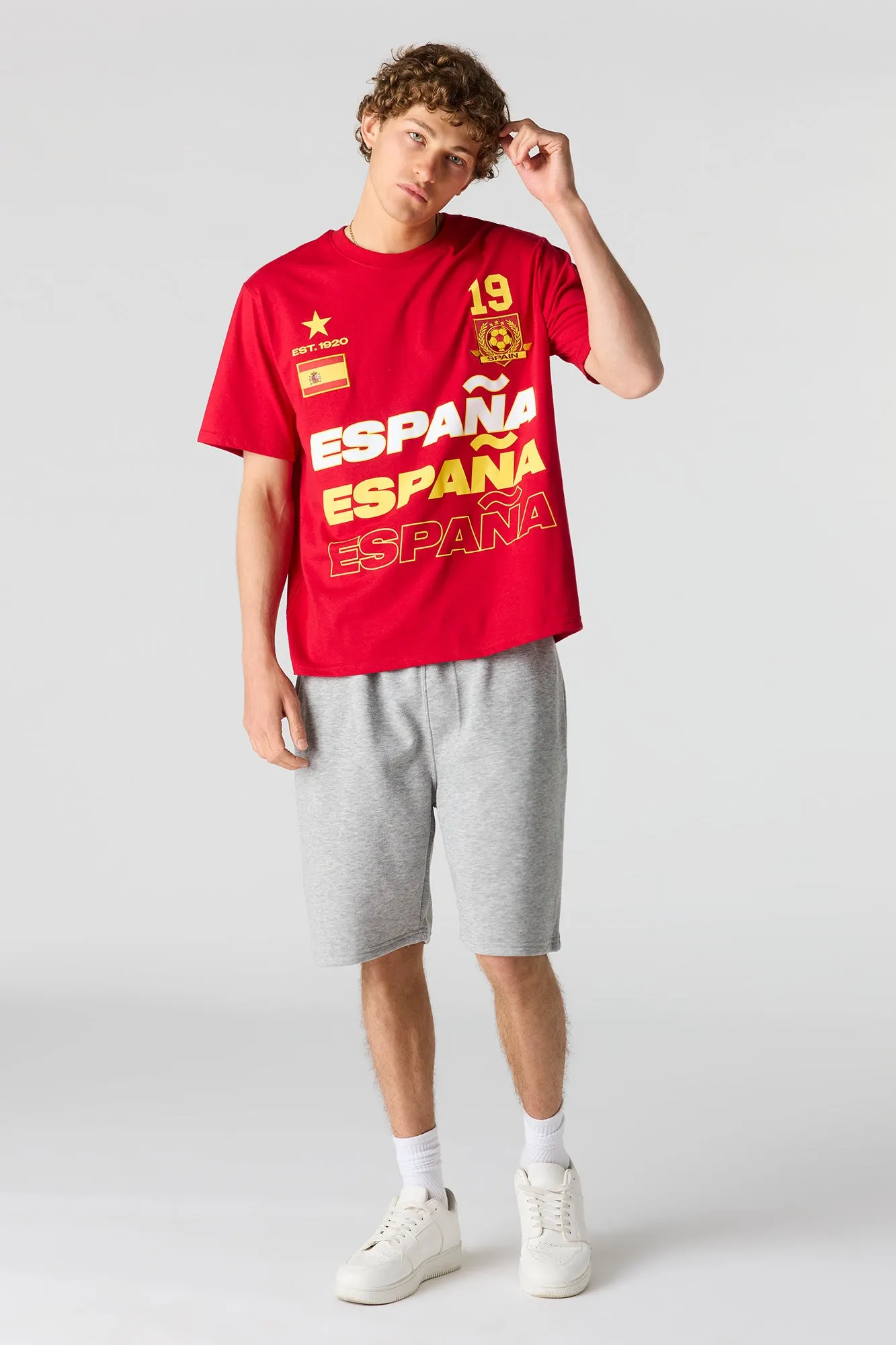 Spain Graphic Soccer T-Shirt sold by Urban Planet product image thumbnail 3