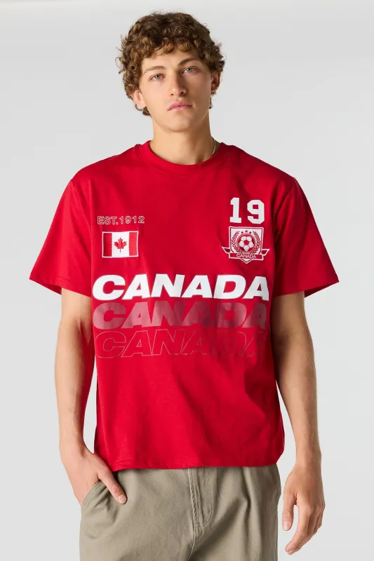 Canada Graphic Soccer T-Shirt made by Urban Planet