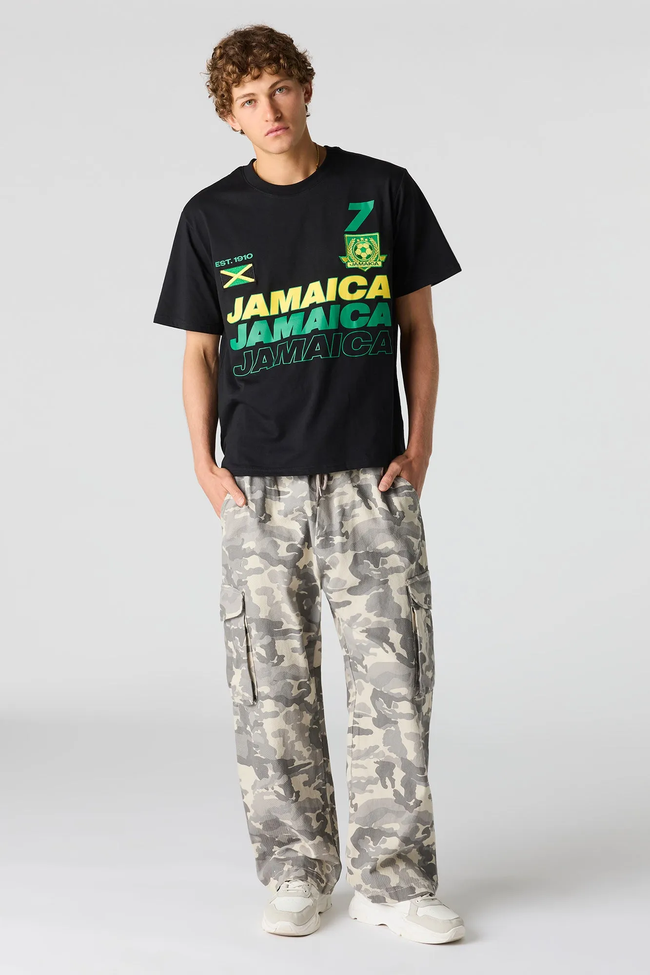 Jamaica Graphic Soccer T-Shirt sold by Urban Planet product image thumbnail 3