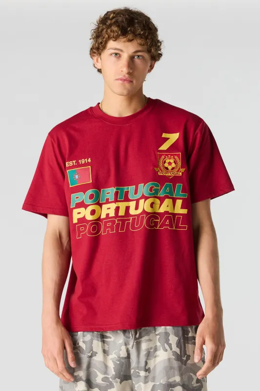 Portugal Graphic Soccer T-Shirt made by Urban Planet