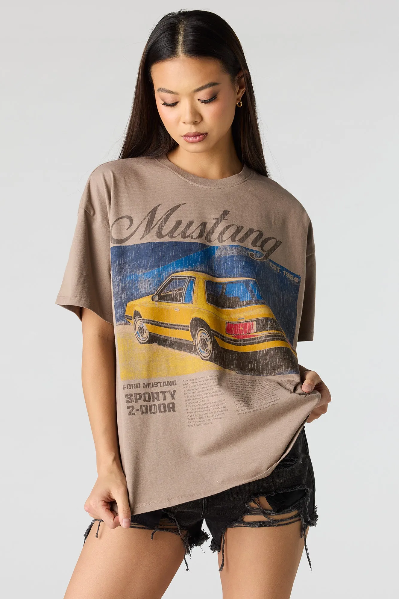 Luxe Heavy Cotton Ford Bronco Graphic T-Shirt sold by Urban Planet product image thumbnail 4