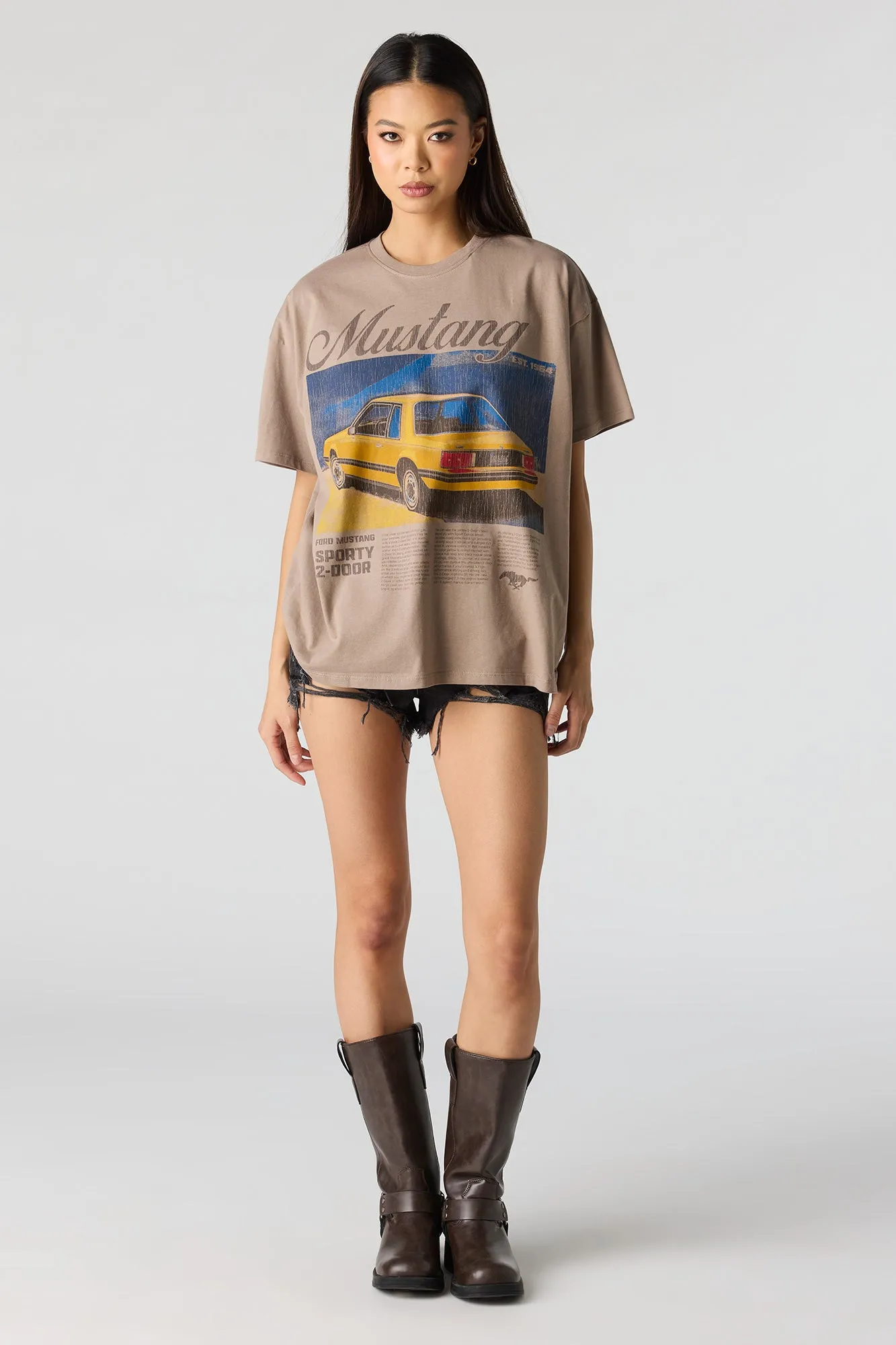 Luxe Heavy Cotton Ford Bronco Graphic T-Shirt sold by Urban Planet product image thumbnail 2