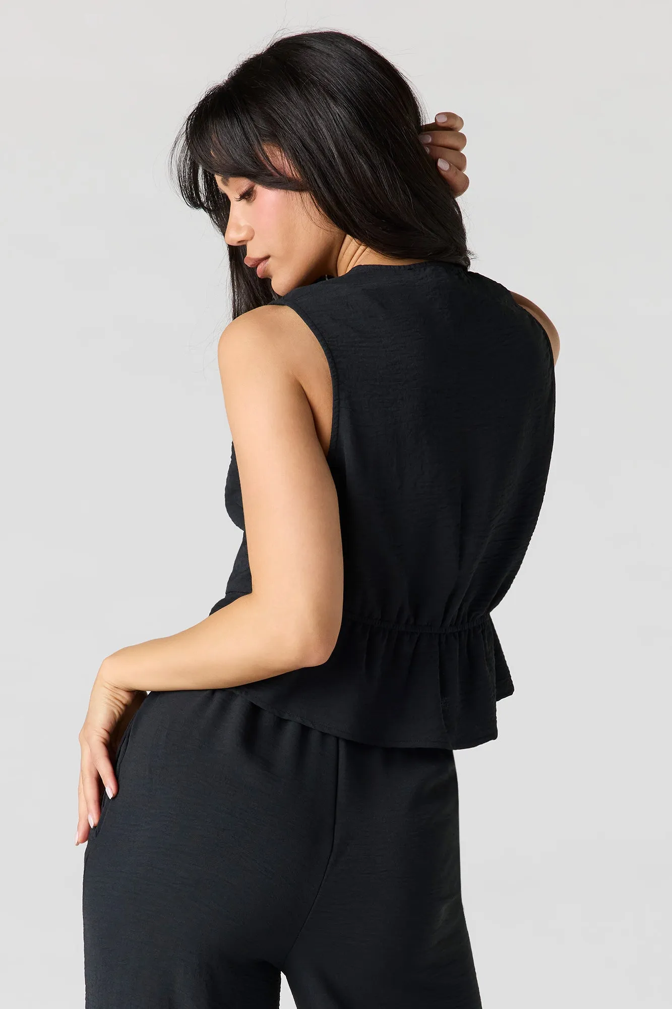 Flowy Self-Tie Front Top sold by Urban Planet product image thumbnail 5