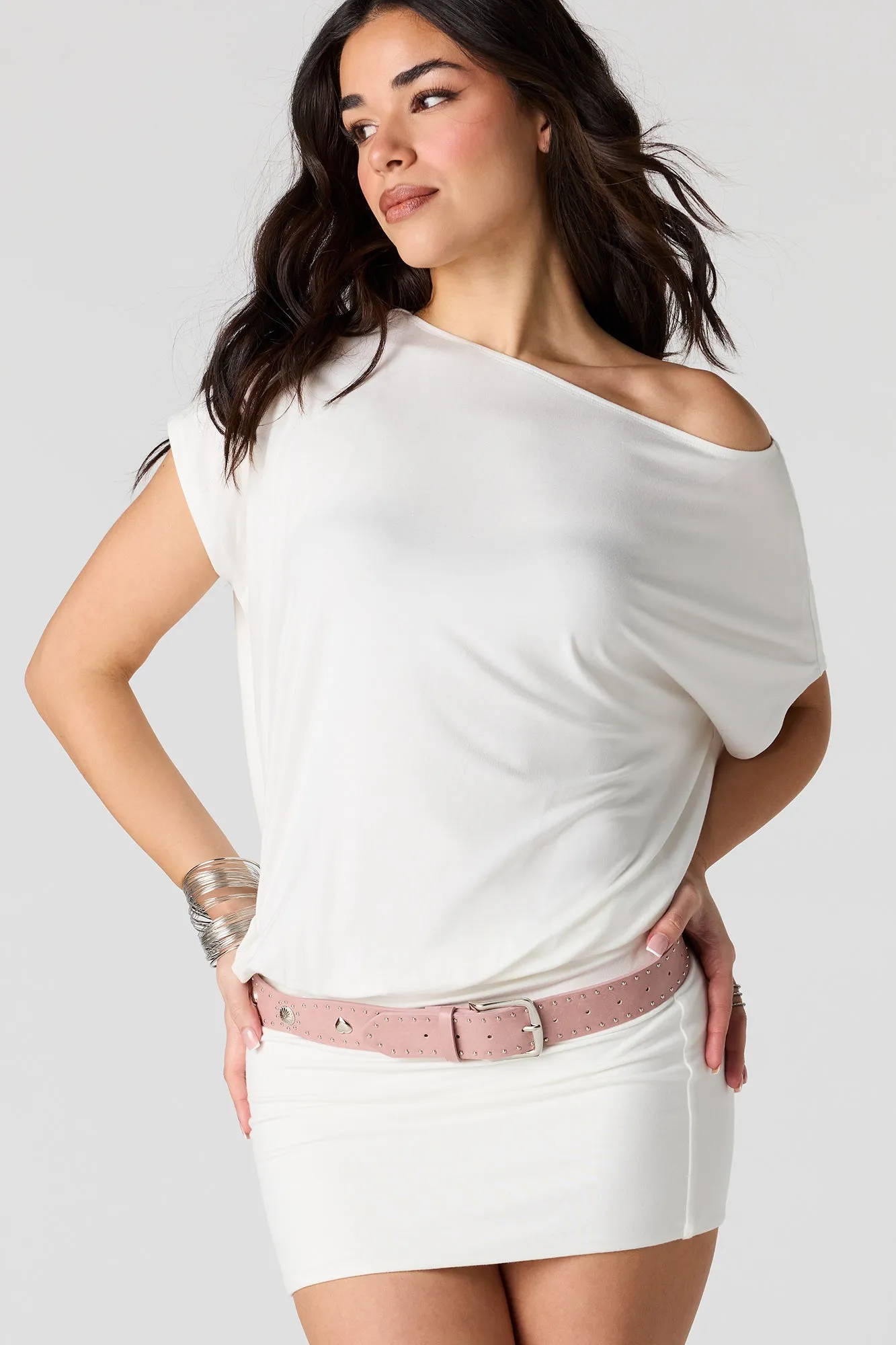 Off Shoulder Mini Dress sold by Urban Planet product image thumbnail 5