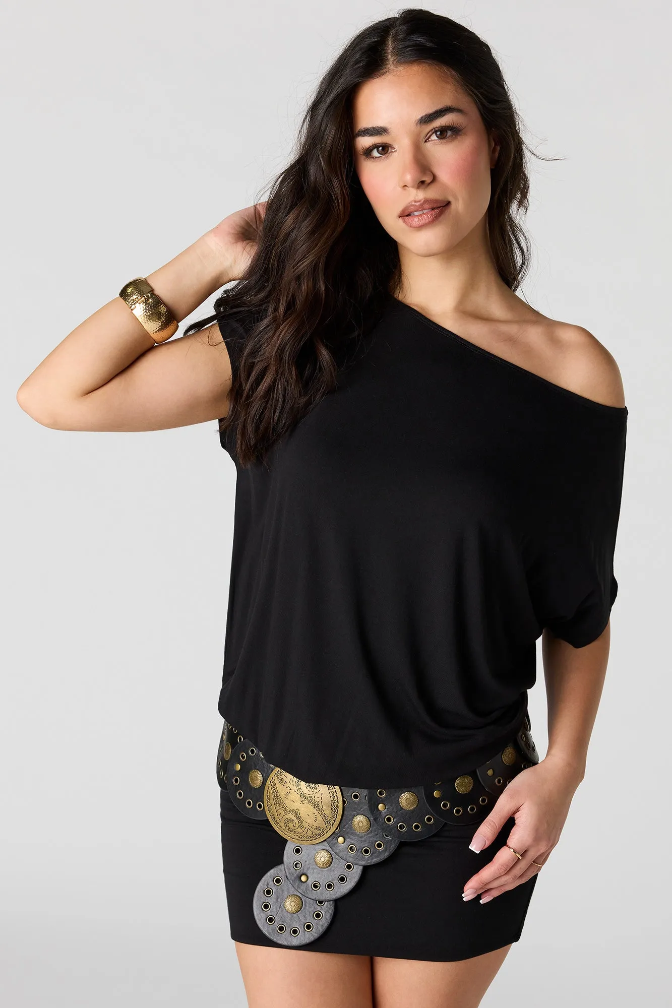 Off Shoulder Mini Dress sold by Urban Planet product image thumbnail 4