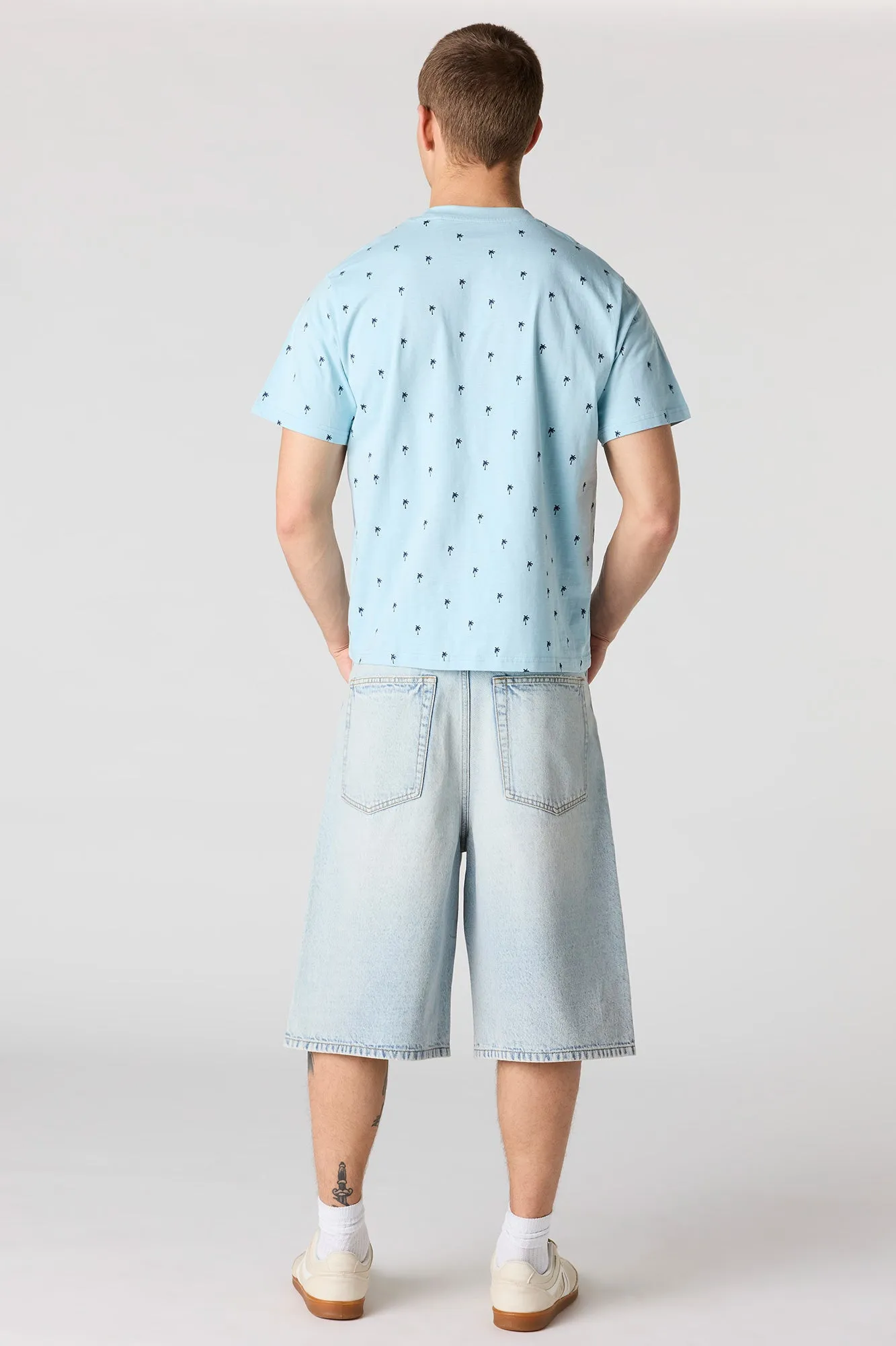 Light Denim Skater Short sold by Urban Planet product image thumbnail 3