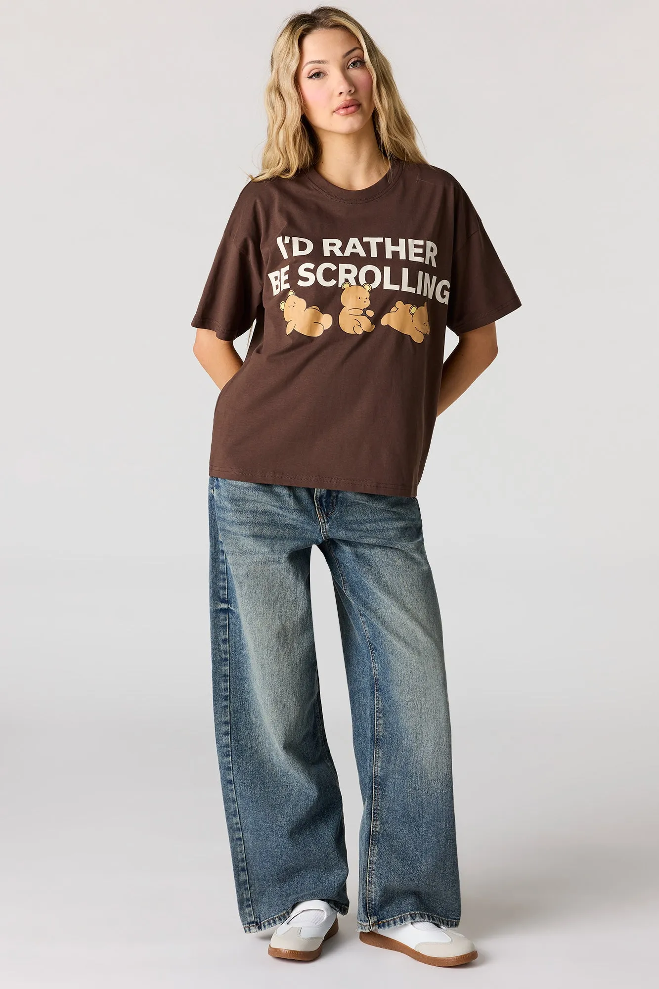 Graphic Oversized Boxy T-Shirt sold by Urban Planet product image thumbnail 3