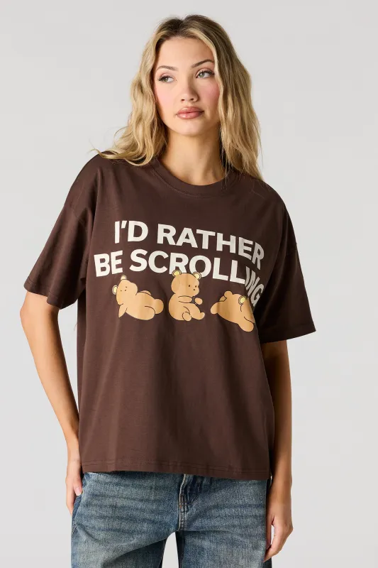 Graphic Oversized Boxy T-Shirt made by Urban Planet