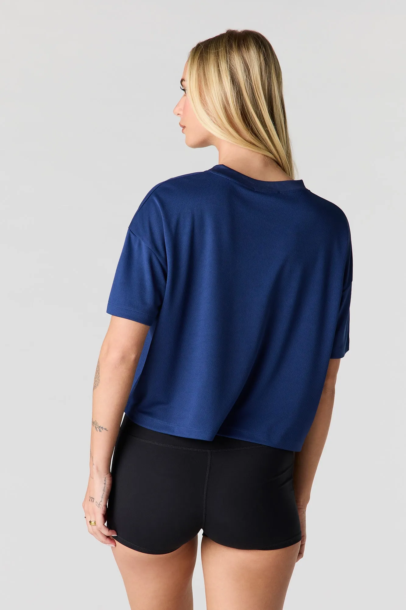 Graphic Boxy Crop Jersey sold by Urban Planet product image thumbnail 2