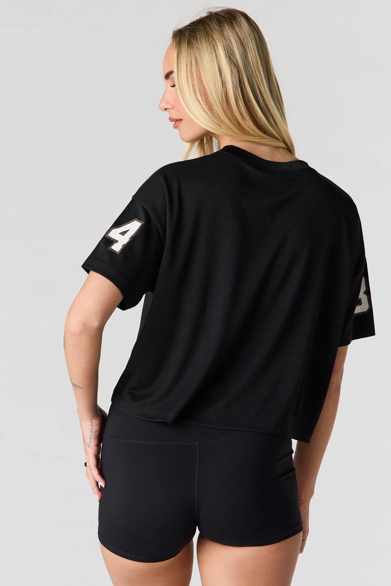 Graphic Boxy Crop Jersey sold by Urban Planet product image thumbnail 5
