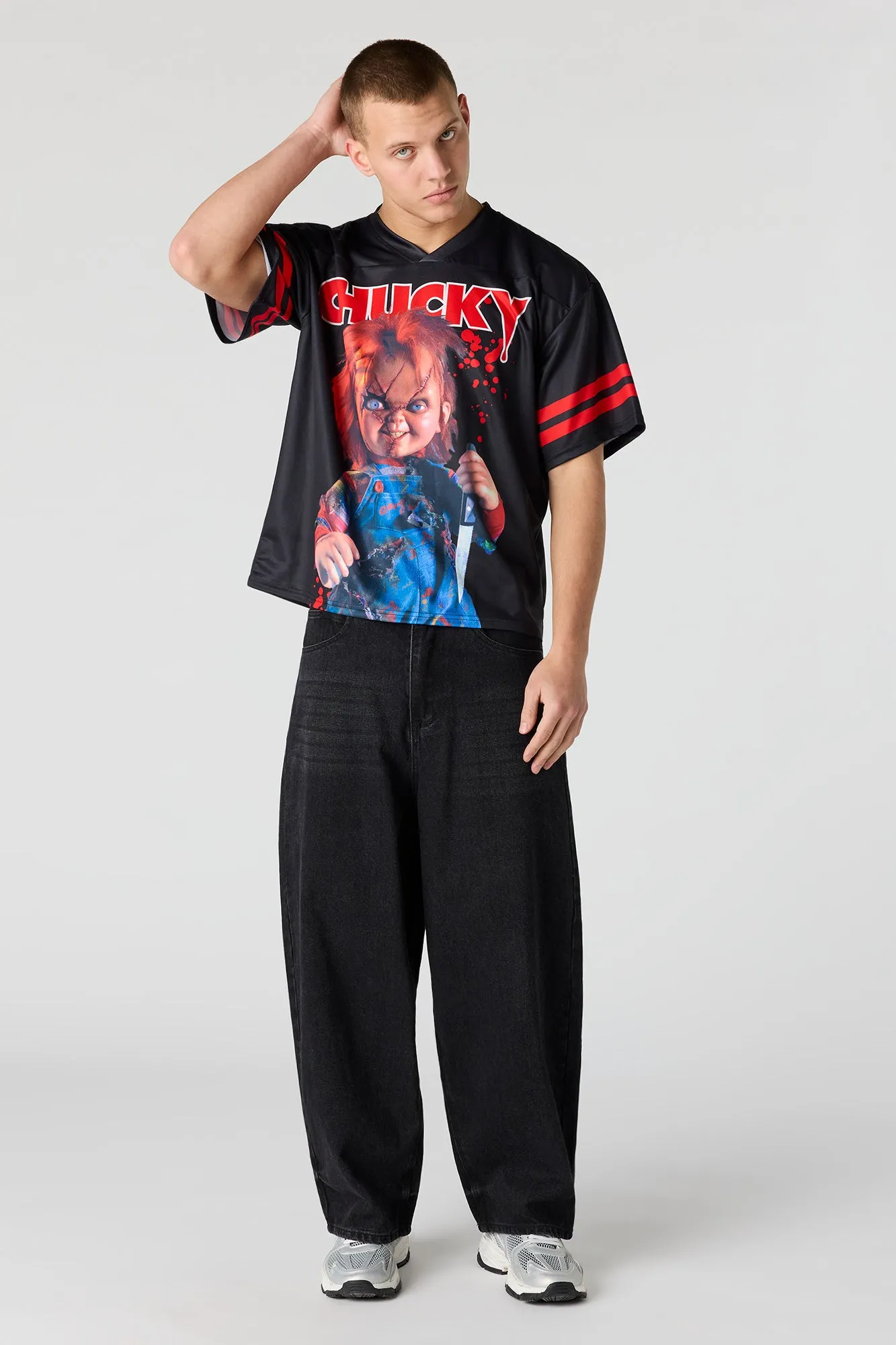 Chucky Mesh Football Jersey sold by Urban Planet product image thumbnail 3