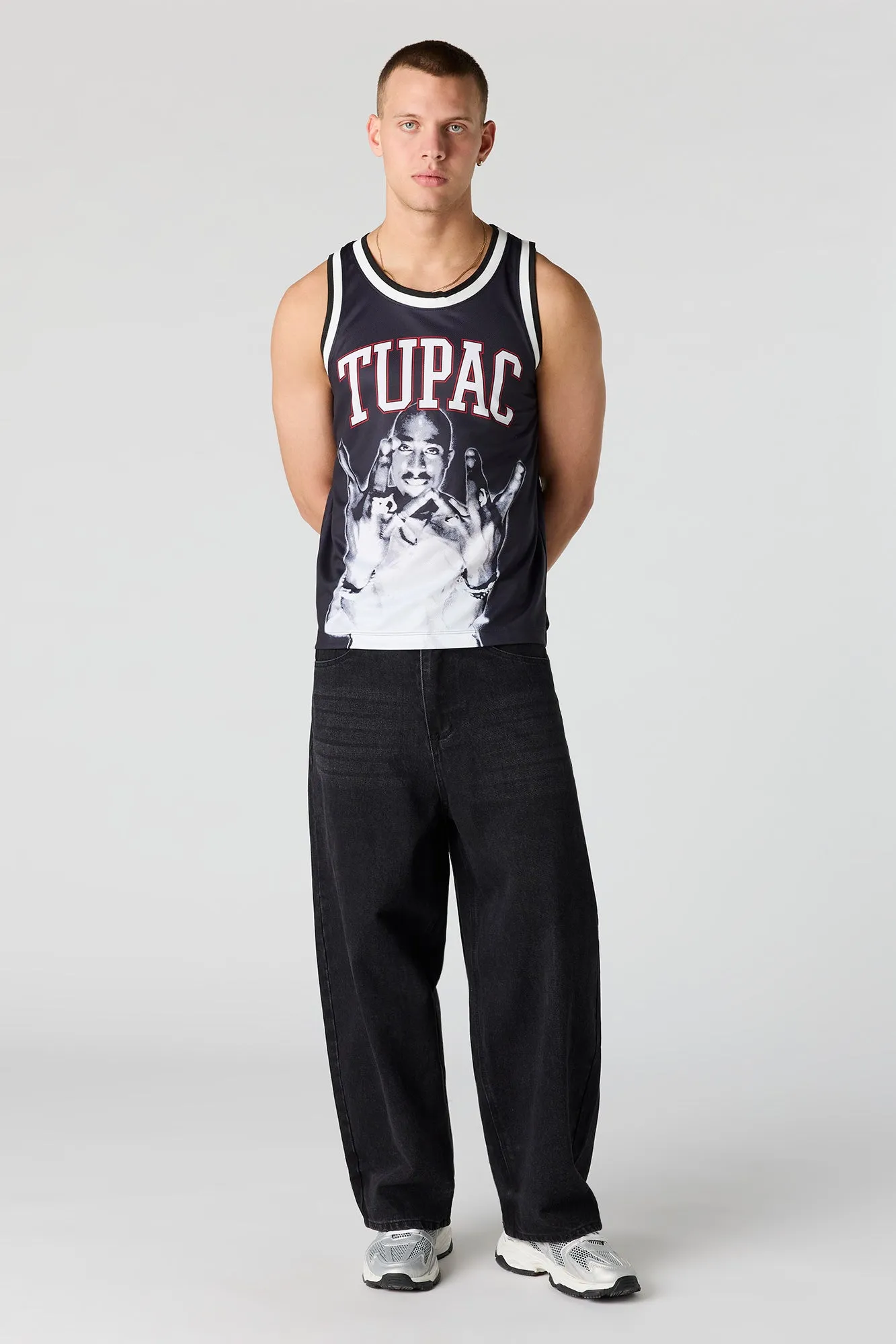 Tupac Mesh Basketball Jersey sold by Urban Planet product image thumbnail 3
