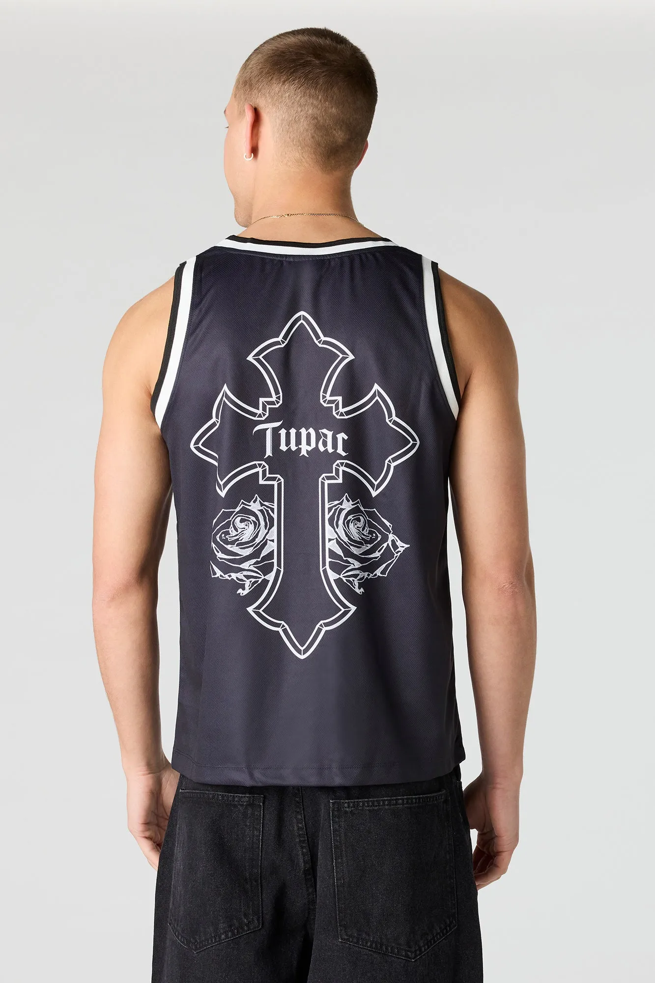 Tupac Mesh Basketball Jersey sold by Urban Planet product image thumbnail 2
