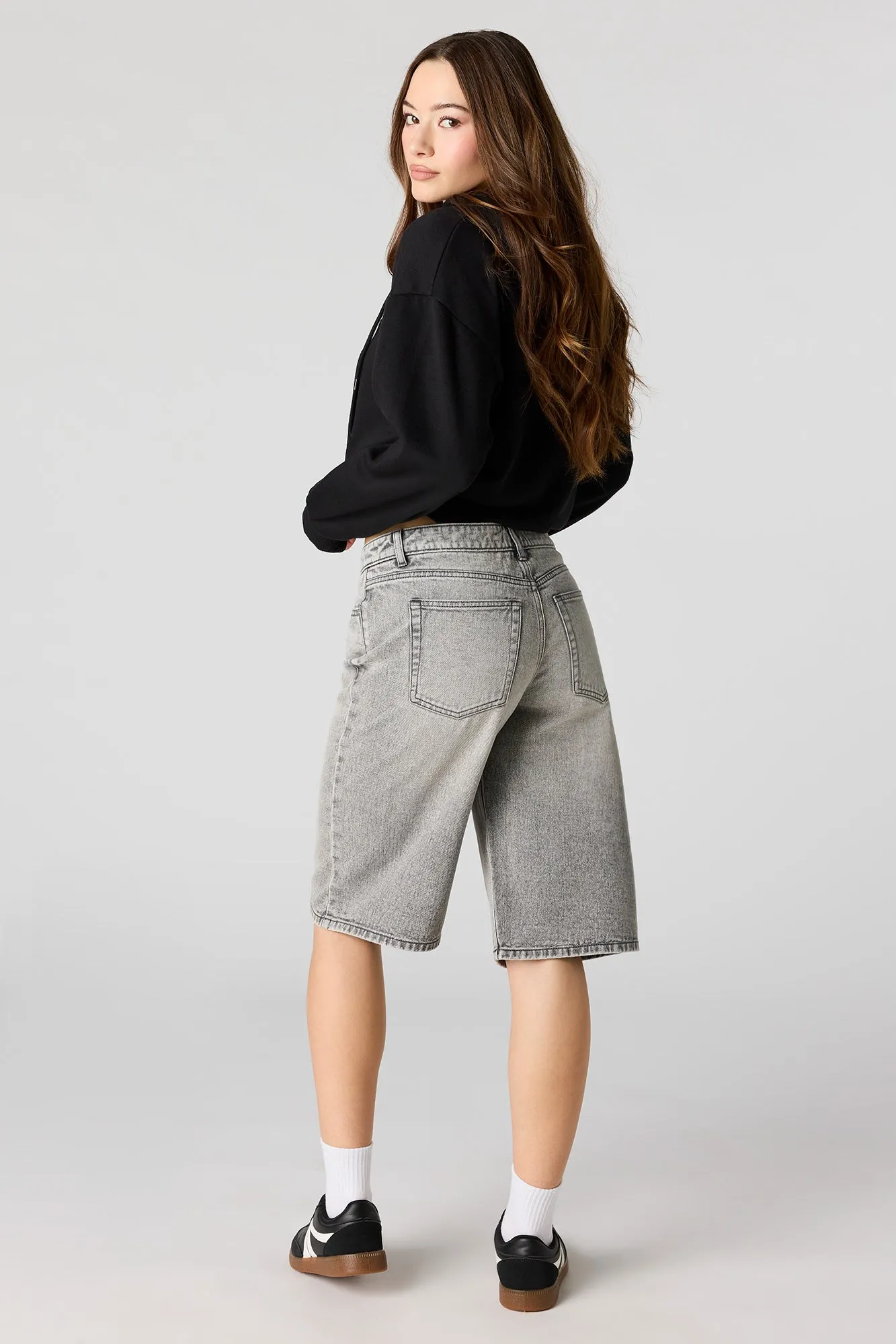 Low Rise Grey Jort 13" sold by Urban Planet product image thumbnail 3