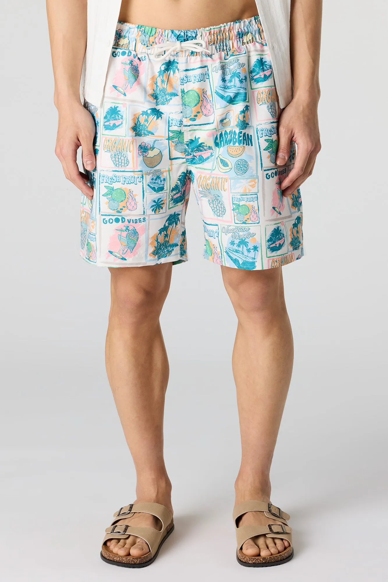 Printed Swim Short sold by Urban Planet product image thumbnail 5