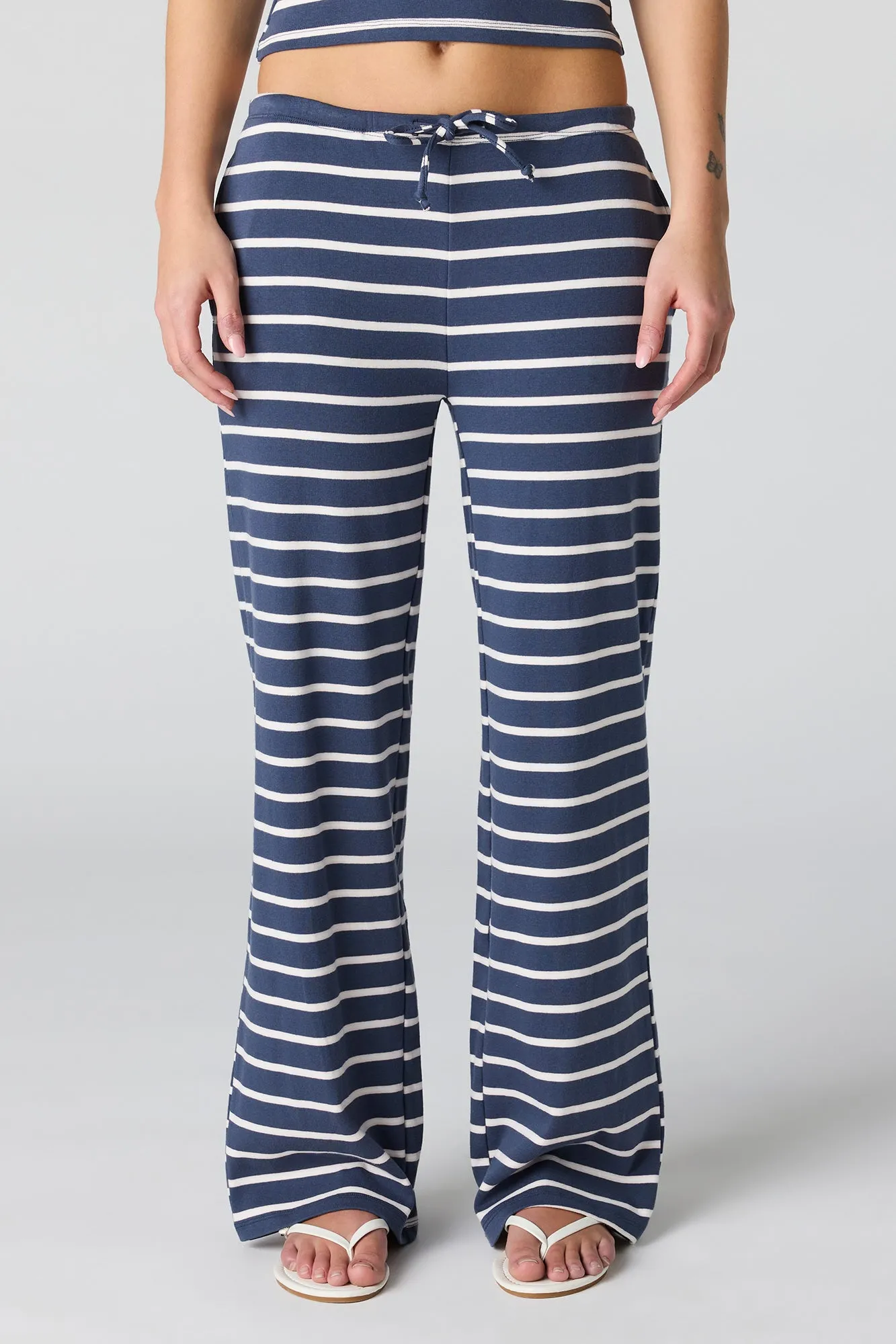 Ribbed Wide Leg Pant sold by Urban Planet product image thumbnail 3