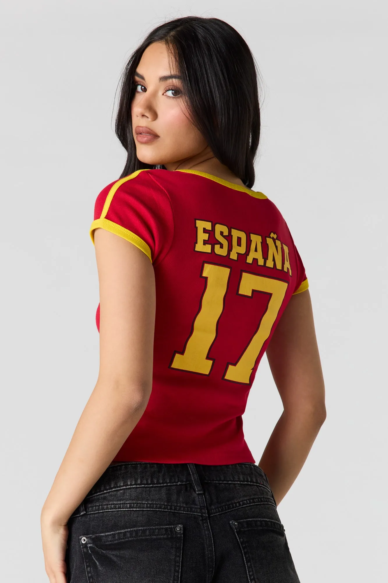 Spain Graphic Jersey T-Shirt sold by Urban Planet product image thumbnail 2