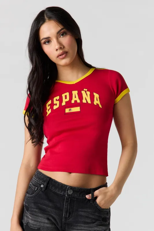 Spain Graphic Jersey T-Shirt made by Stitches