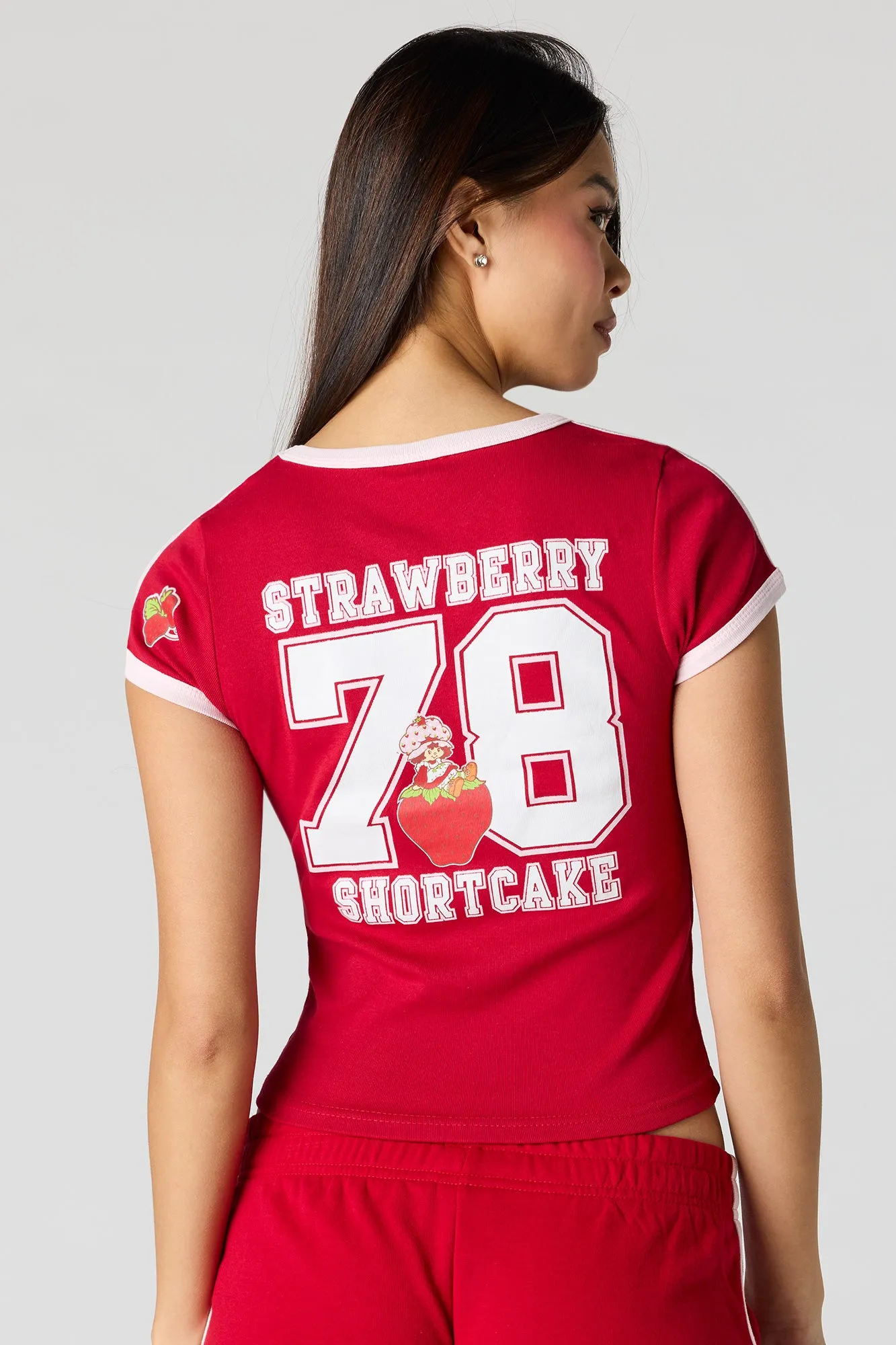 Strawberry Shortcake Graphic Contrast T-Shirt sold by Urban Planet product image thumbnail 2