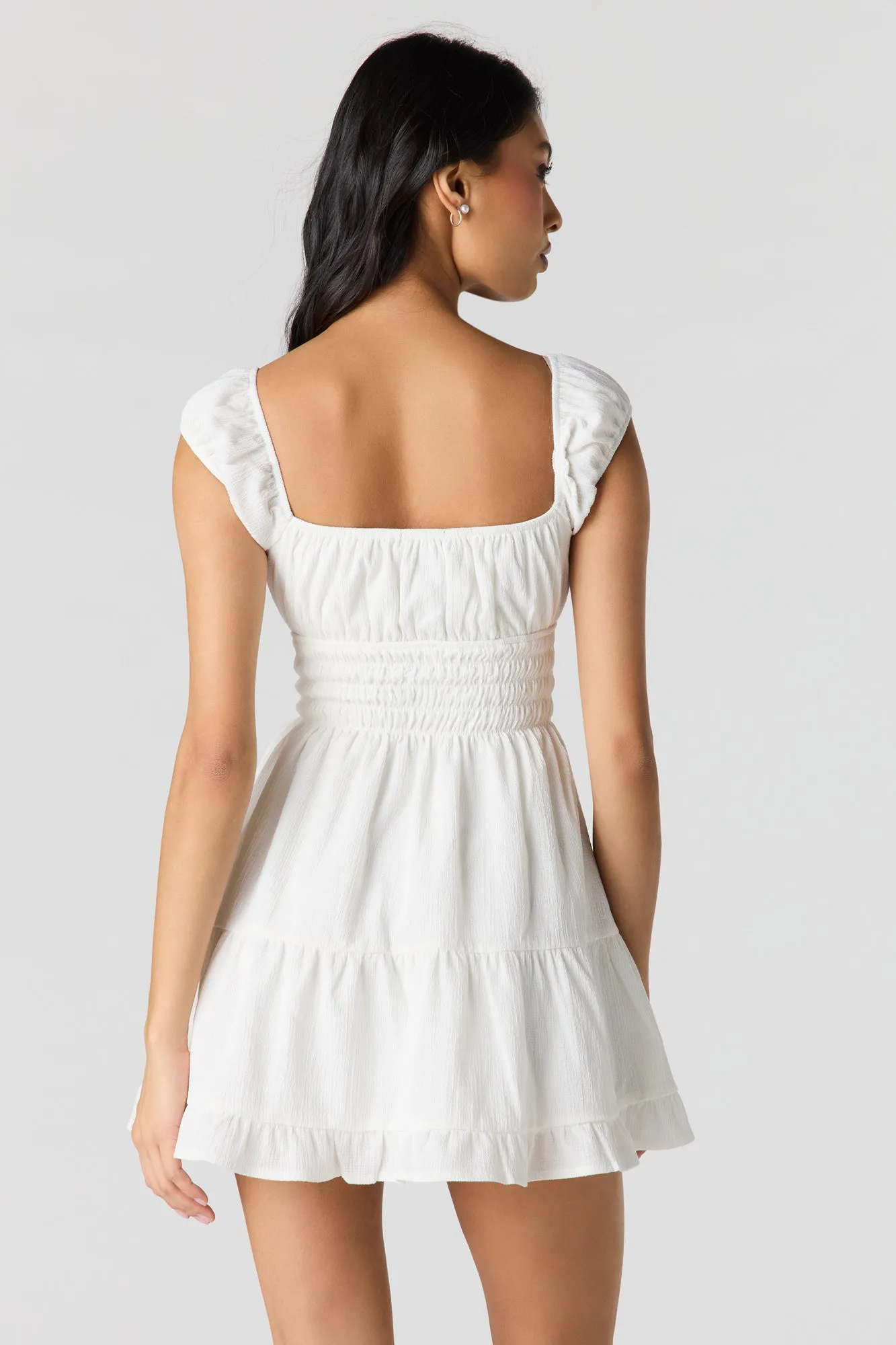 Square Neck Tiered Mini Dress sold by Urban Planet product image thumbnail 2
