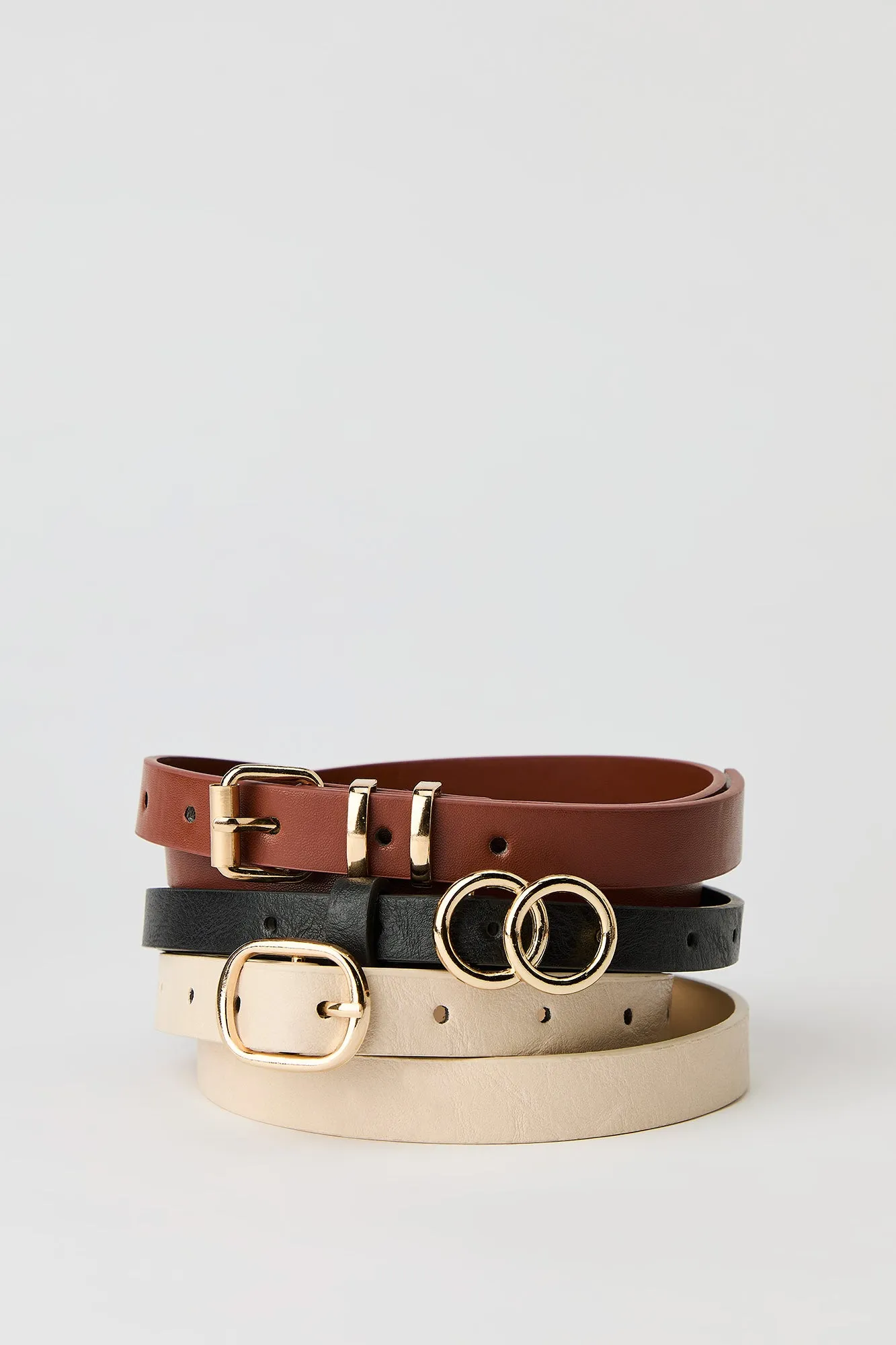 Skinny Buckle Belt (3 Pack) sold by Urban Planet product image thumbnail 3