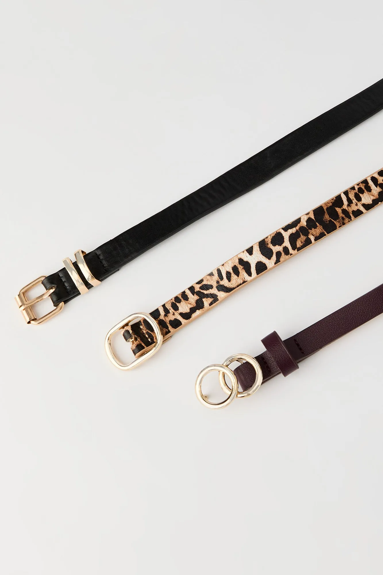 Skinny Buckle Belt (3 Pack) sold by Urban Planet product image thumbnail 2