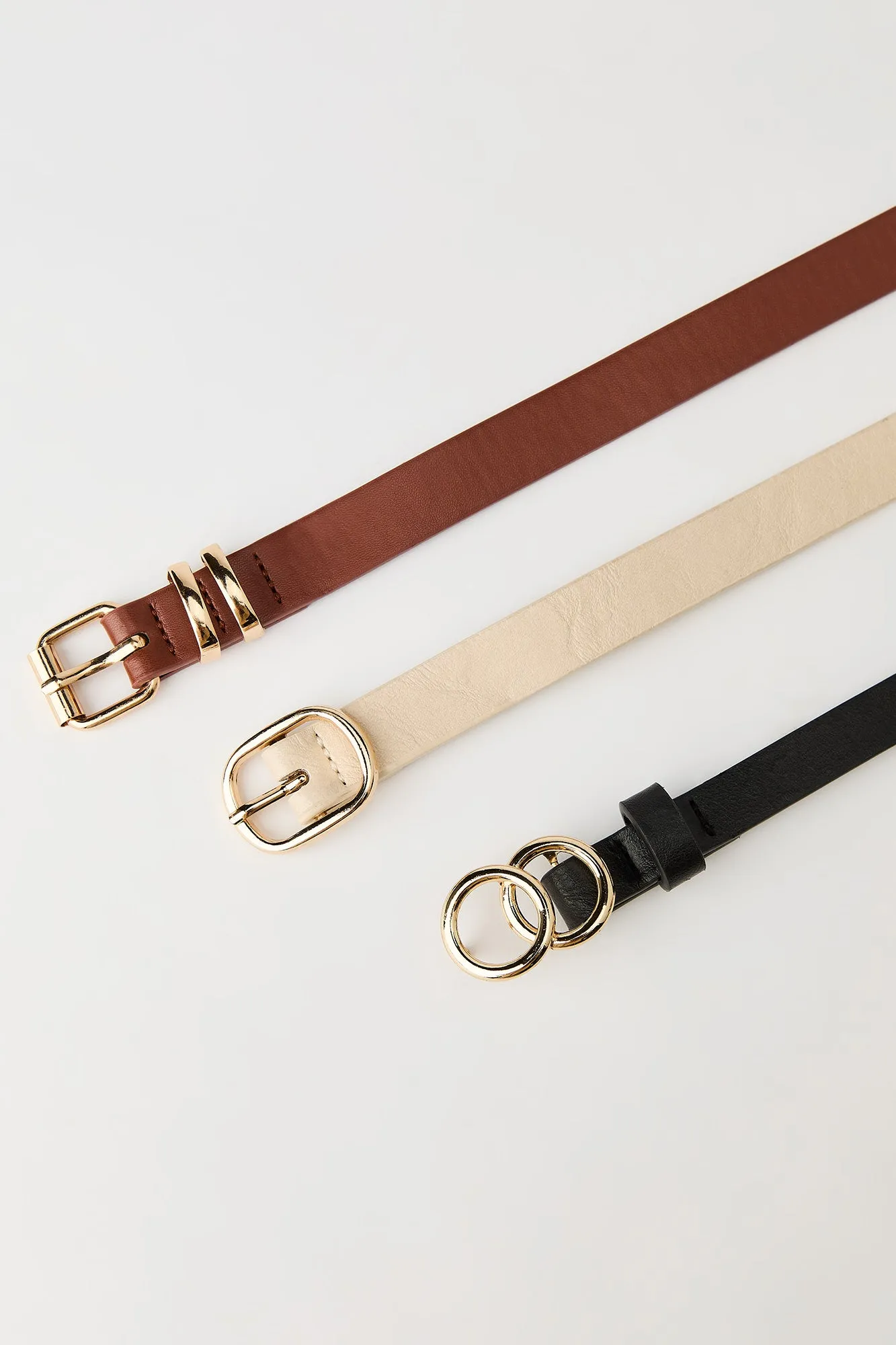 Skinny Buckle Belt (3 Pack) sold by Urban Planet product image thumbnail 4