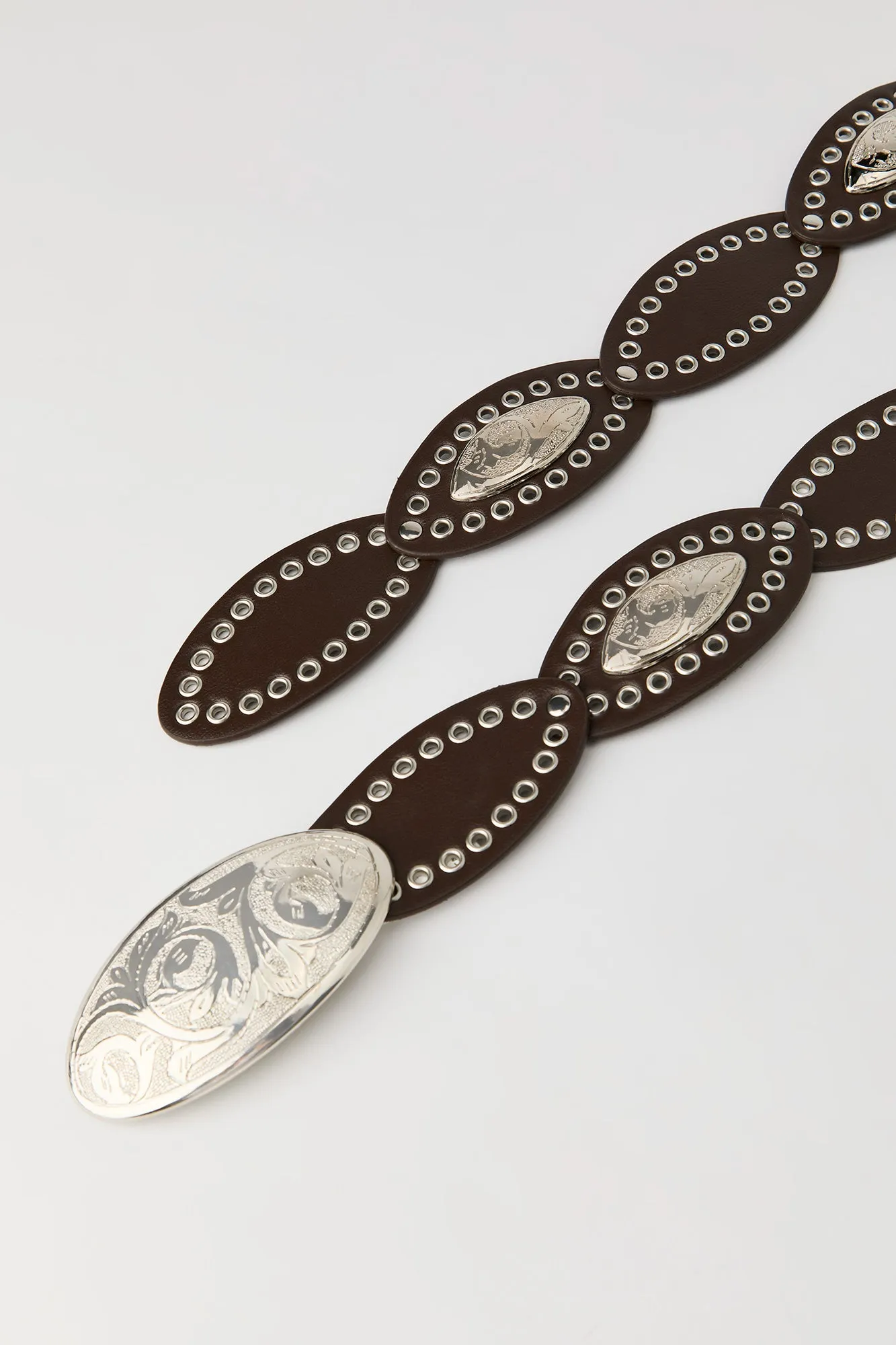 Oval Buckle Western Belt sold by Urban Planet product image thumbnail 4