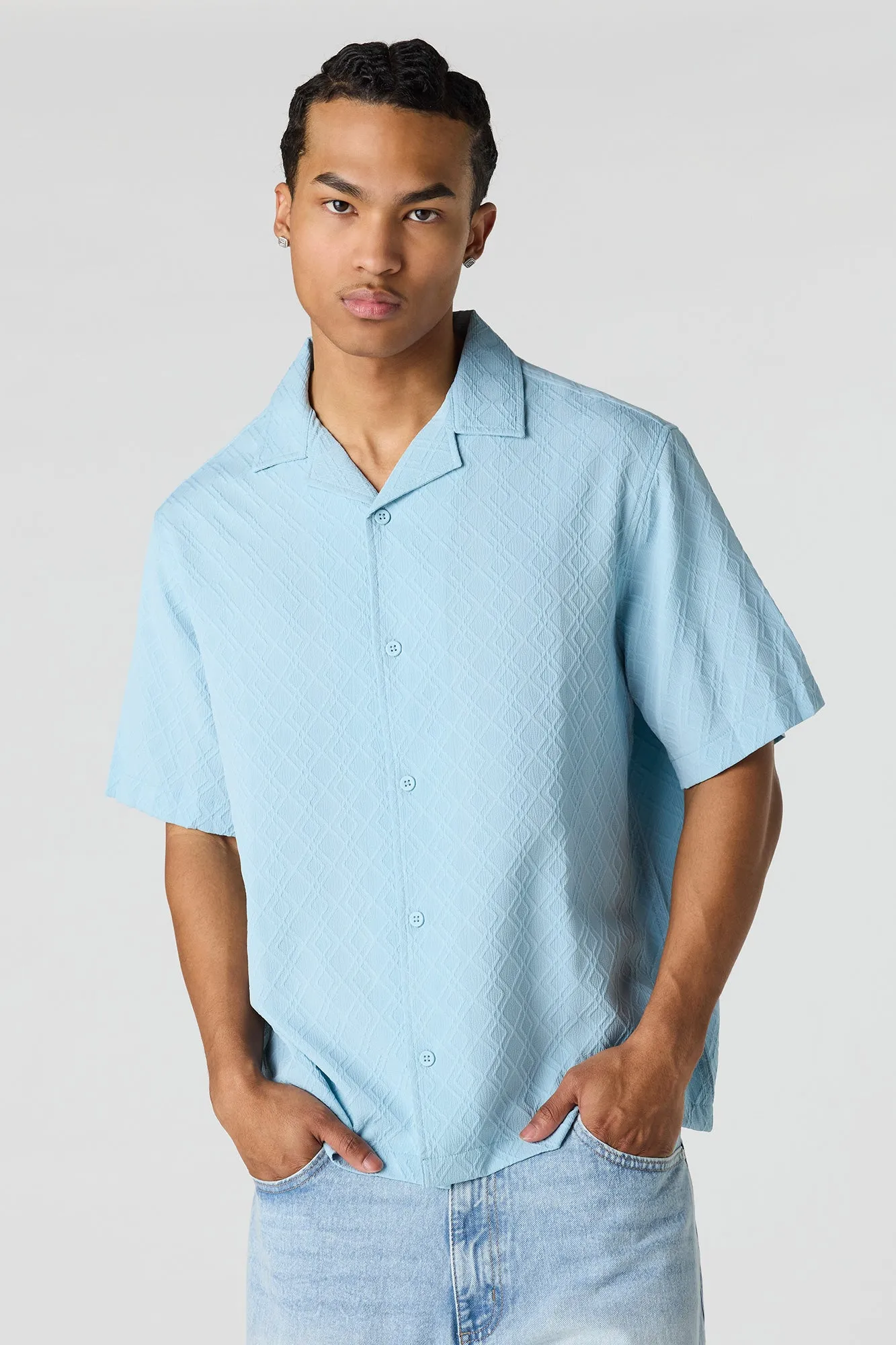 Button-Up Collared Knit Top sold by Urban Planet product image thumbnail 4