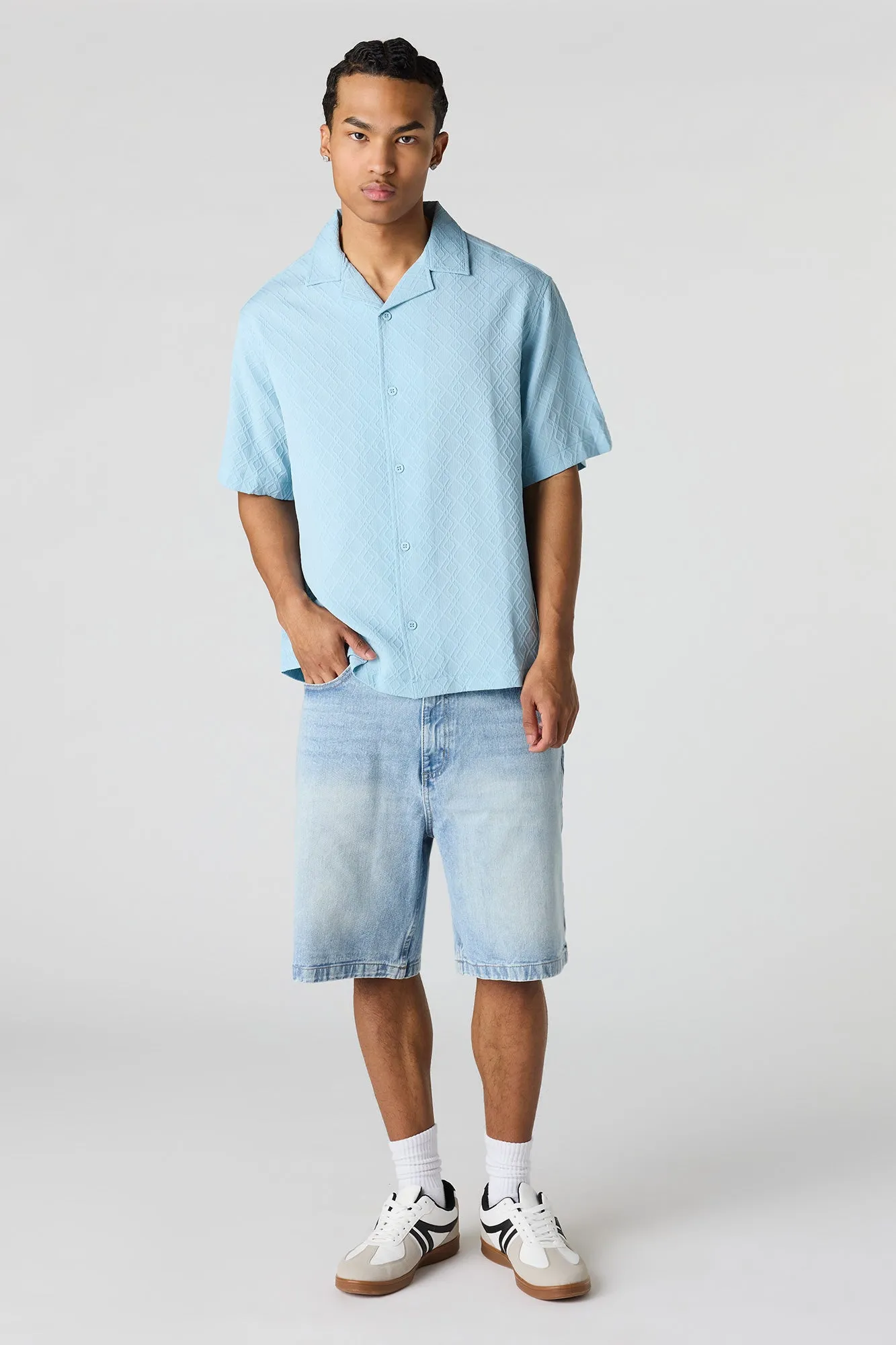 Button-Up Collared Knit Top sold by Urban Planet product image thumbnail 3