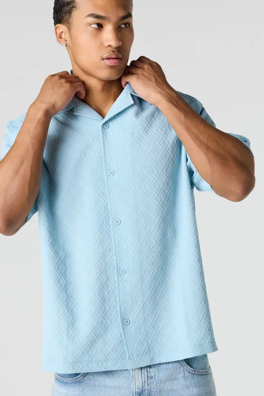 Button-Up Collared Knit Top made by Urban Planet
