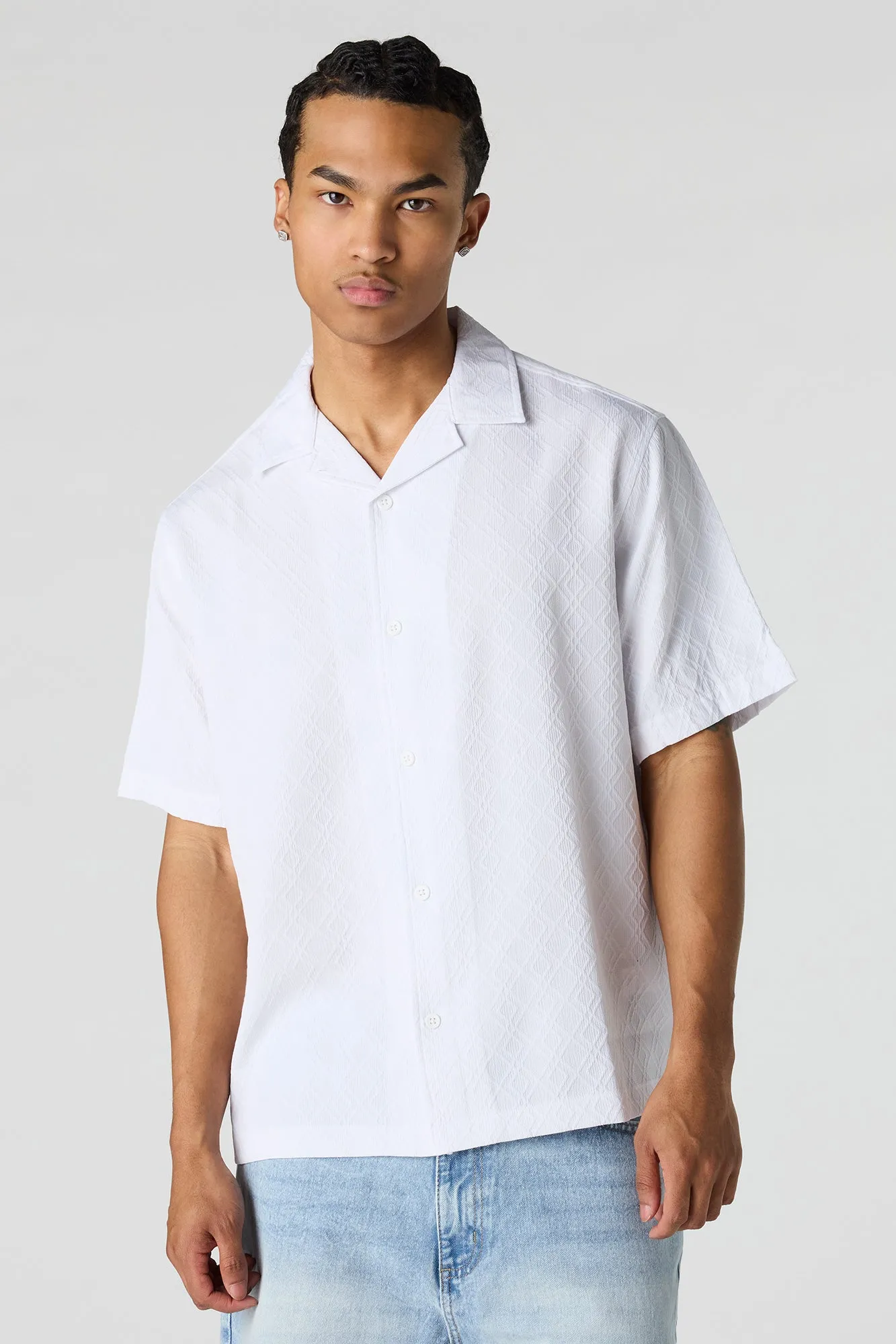 Button-Up Collared Knit Top sold by Urban Planet product image thumbnail 5
