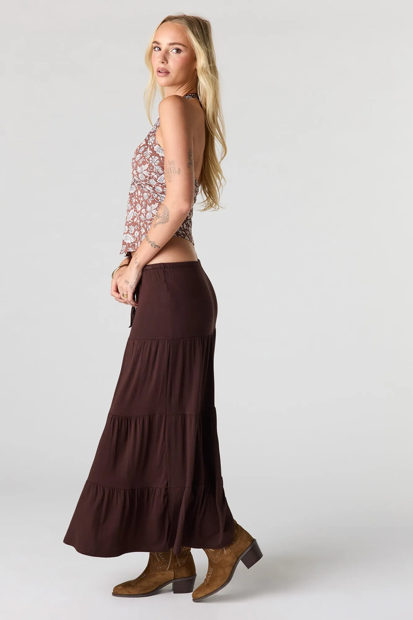 Tiered Maxi Skirt sold by Urban Planet product image thumbnail 2