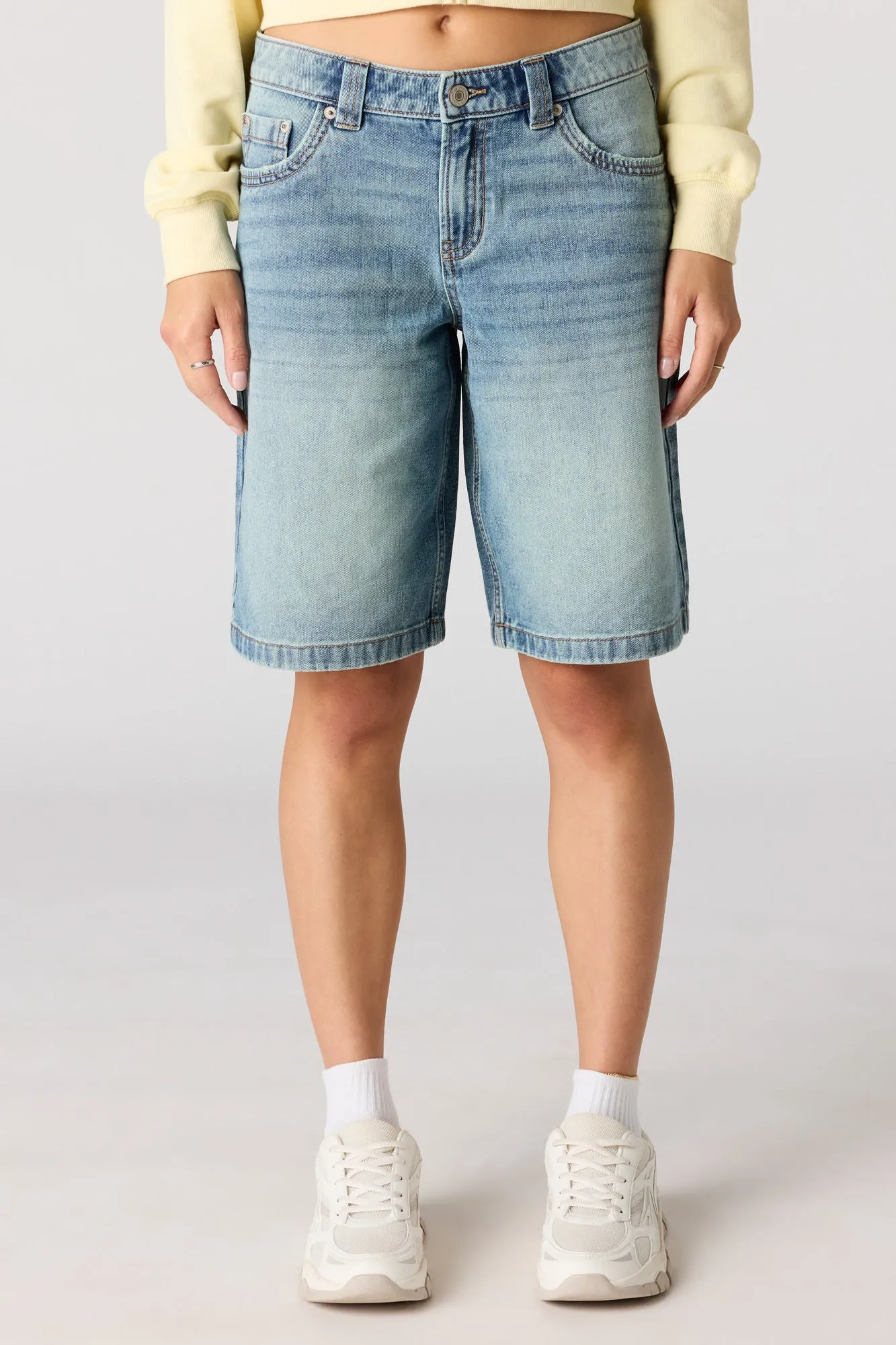 Low Rise Baggy Vintage Medium Jort sold by Urban Planet product image thumbnail 2