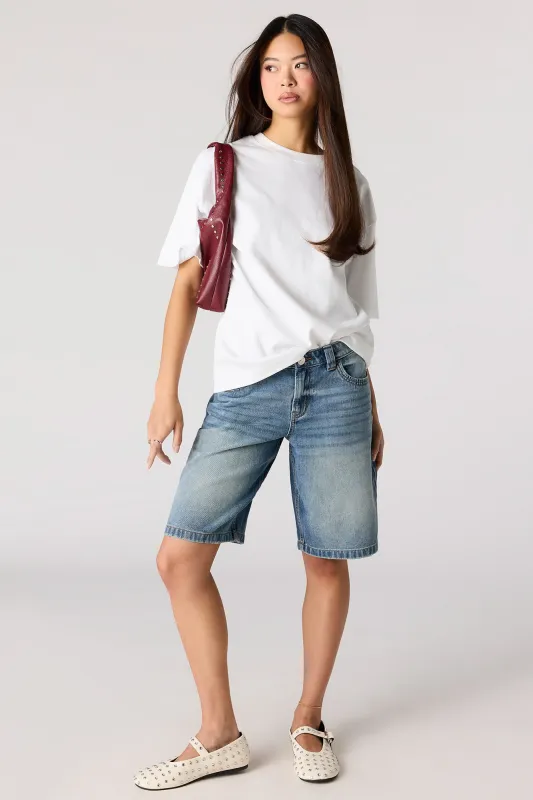 Low Rise Baggy Dark Jort made by Stitches