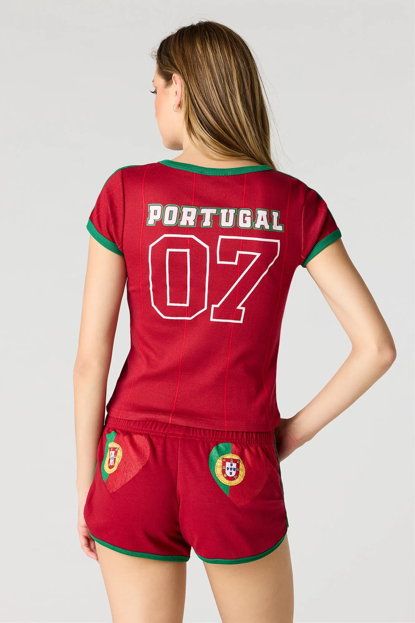 Portugal Graphic Jersey T-Shirt sold by Urban Planet product image thumbnail 2