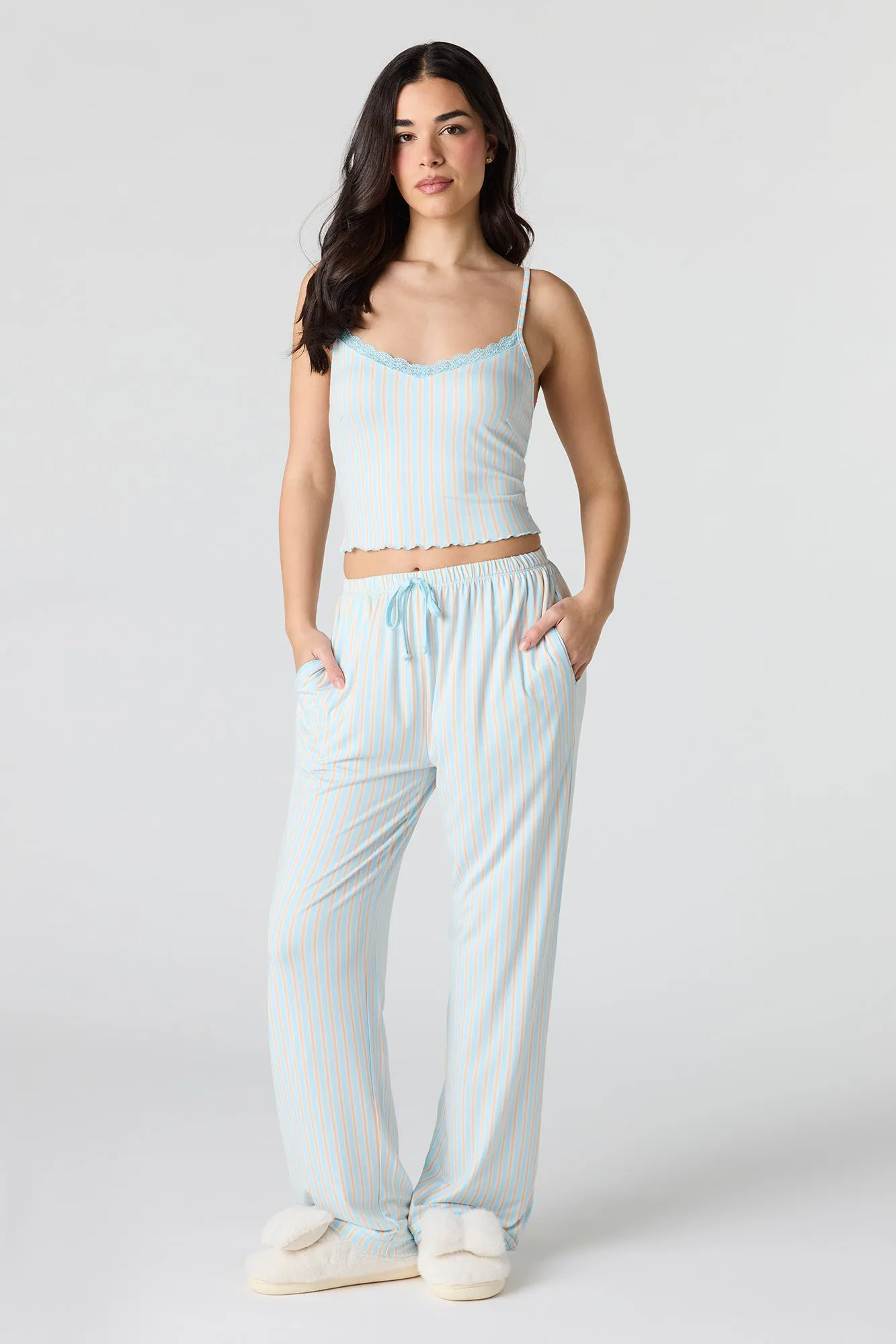 Lace Tank & Pant Pajama Set sold by Urban Planet