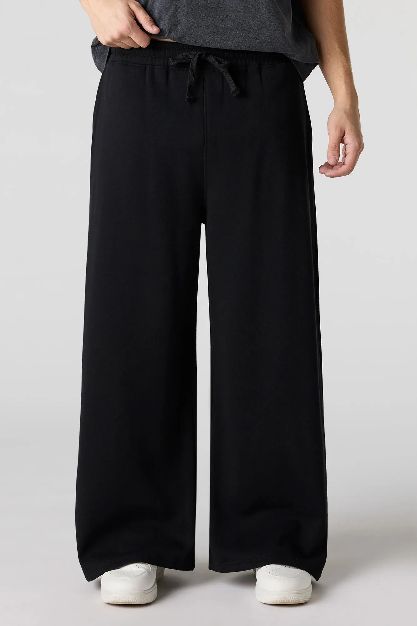 Fleece Ultra Wide Leg Sweatpant sold by Urban Planet product image thumbnail 4