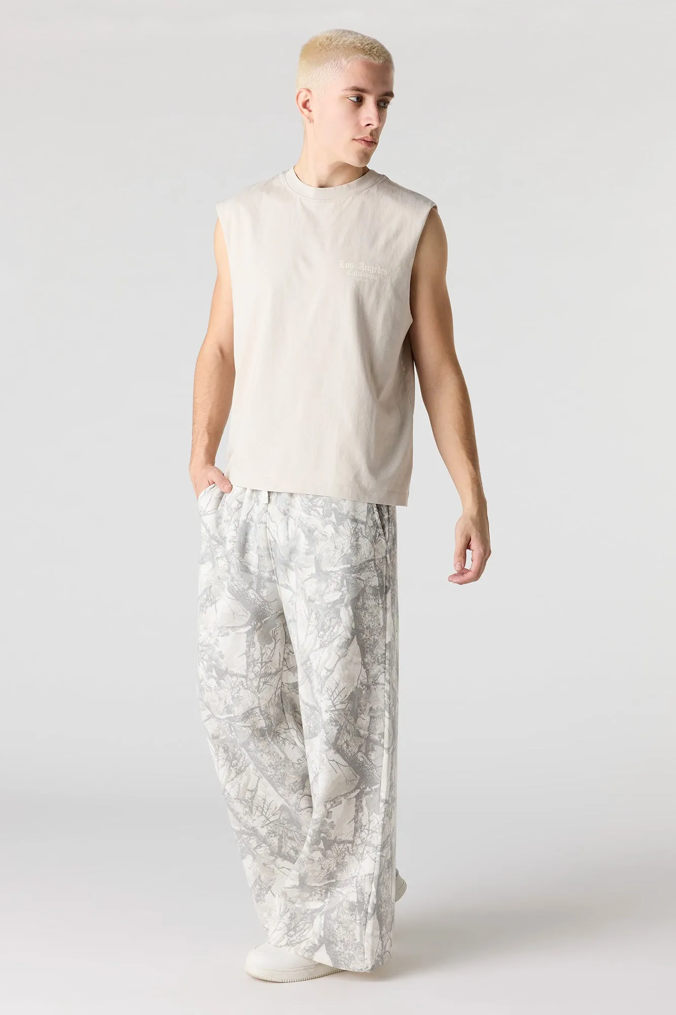 Fleece Ultra Wide Leg Sweatpant sold by Urban Planet product image thumbnail 2