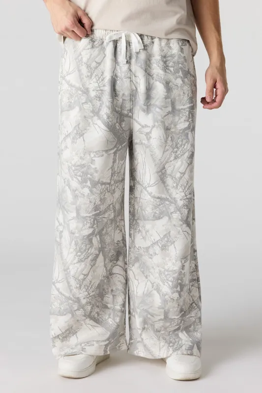 Fleece Ultra Wide Leg Sweatpant made by Urban Planet
